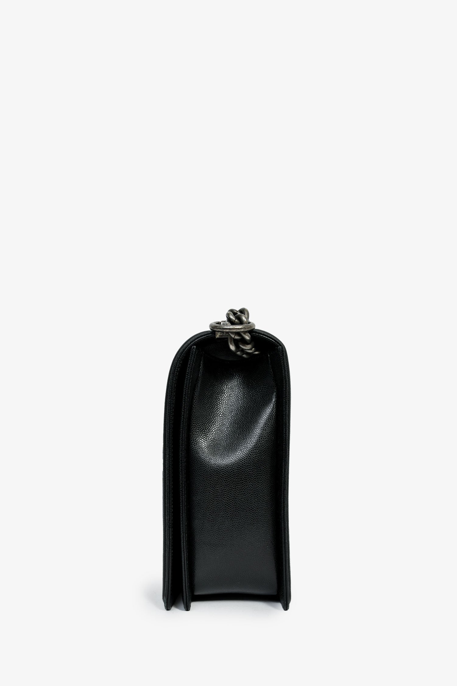 Chanel™ 2018 Black Caviar Large Boy Bag
