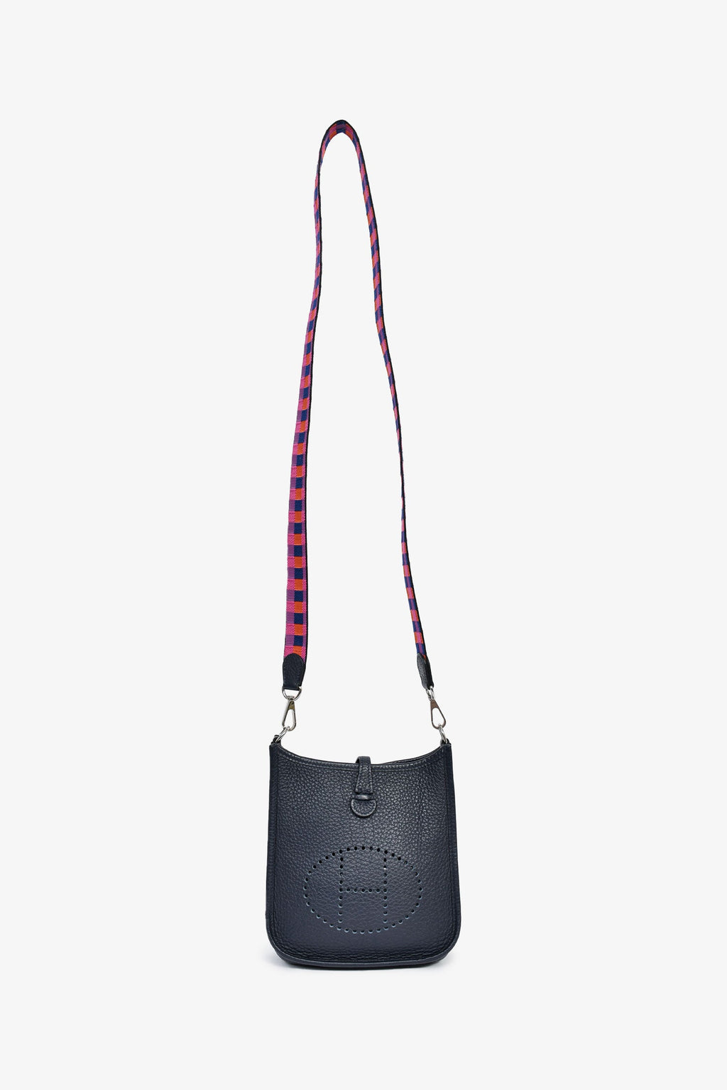 Hermès 2021 Navy Clemence Evelyne TPM Crossbody