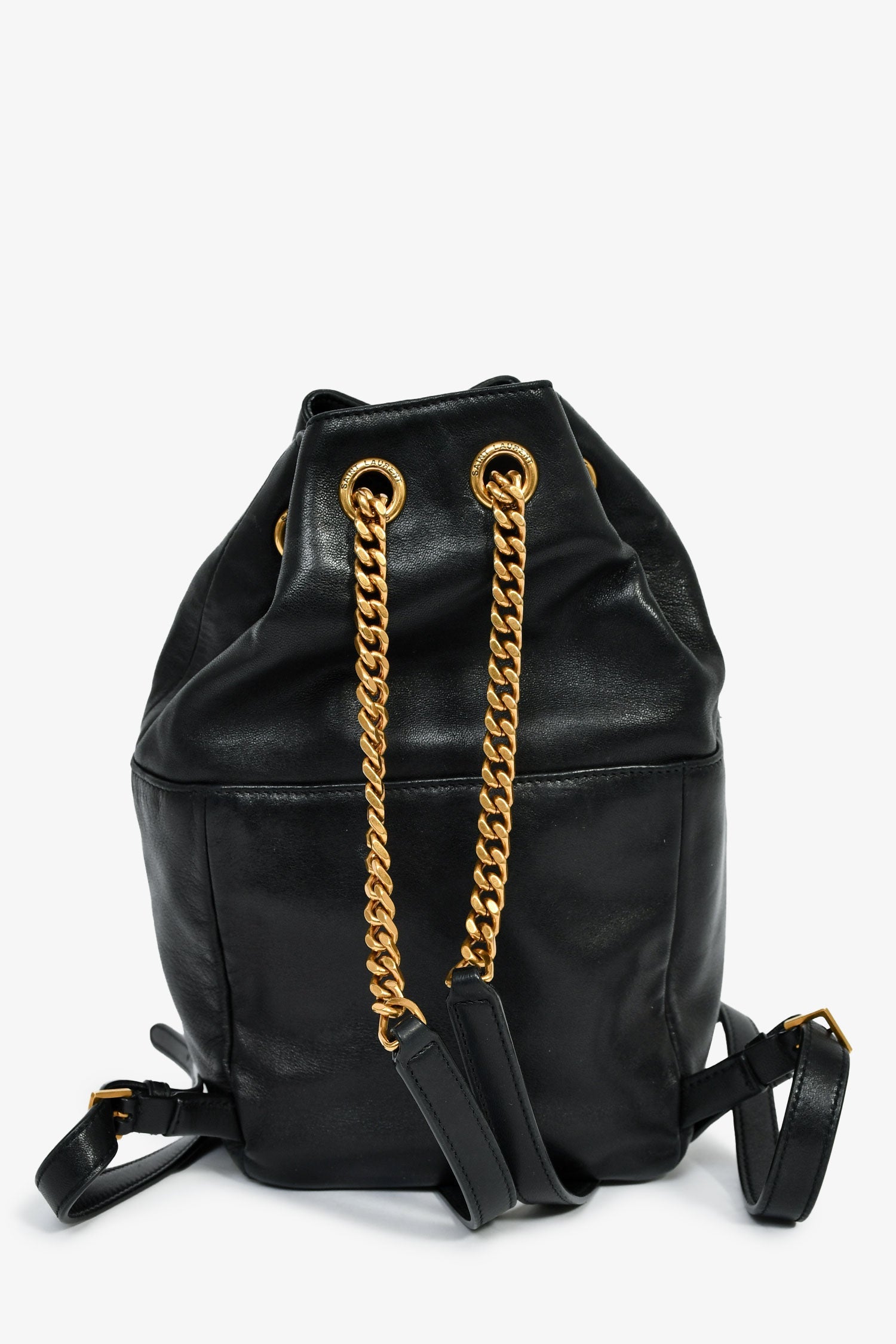 Saint Laurent Black Leather/Suede Jaime Backpack