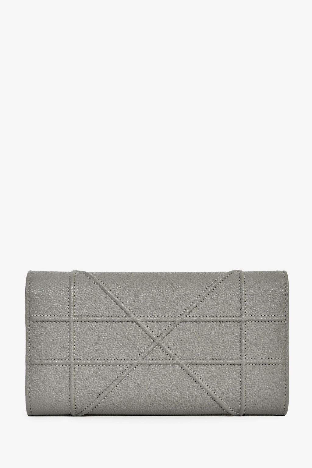 Christian Dior 2017 Grey Leather 'Diorama' Wallet On Chain