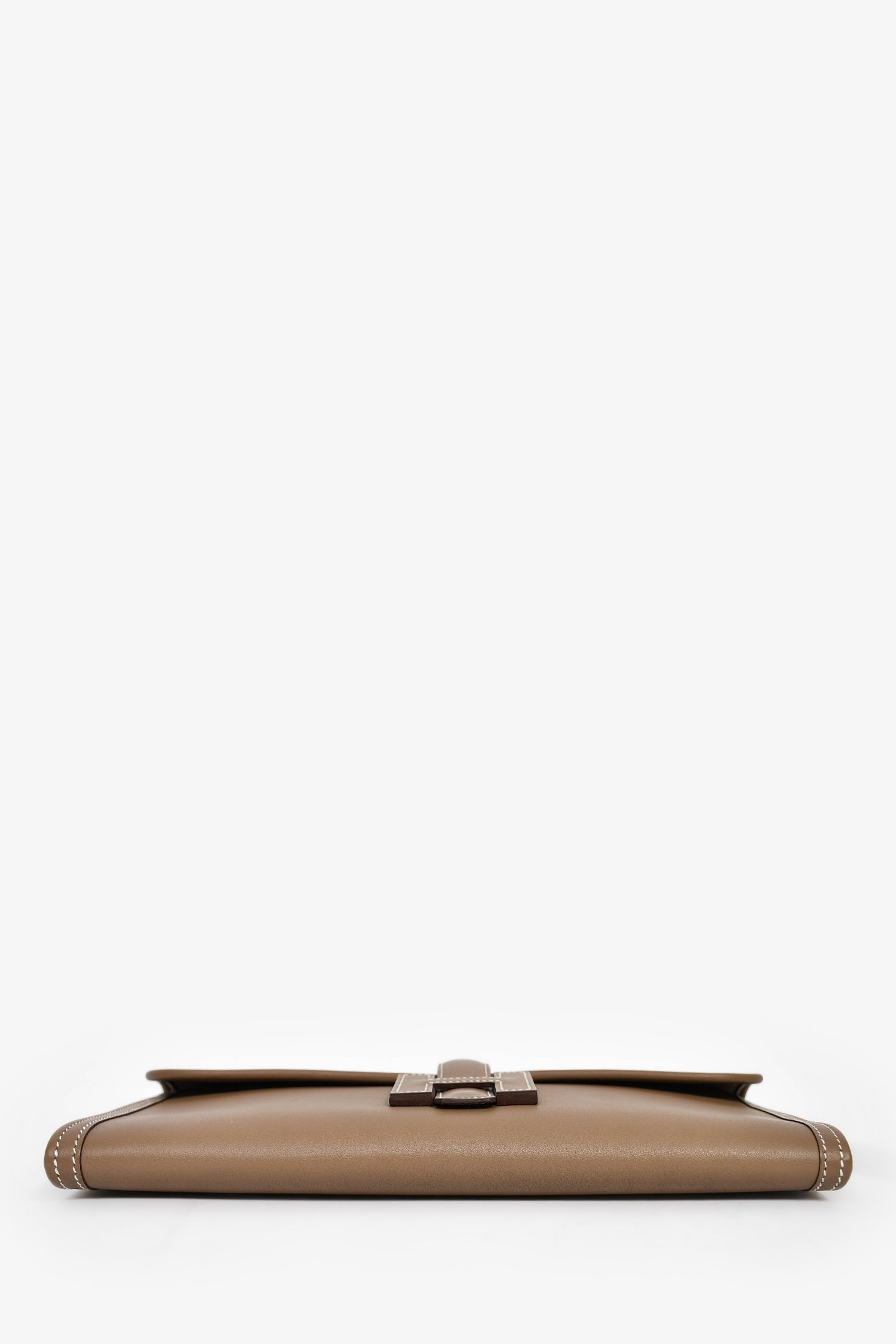 Hermès 2018 Etoupe Swift Jige Elan 29 Clutch