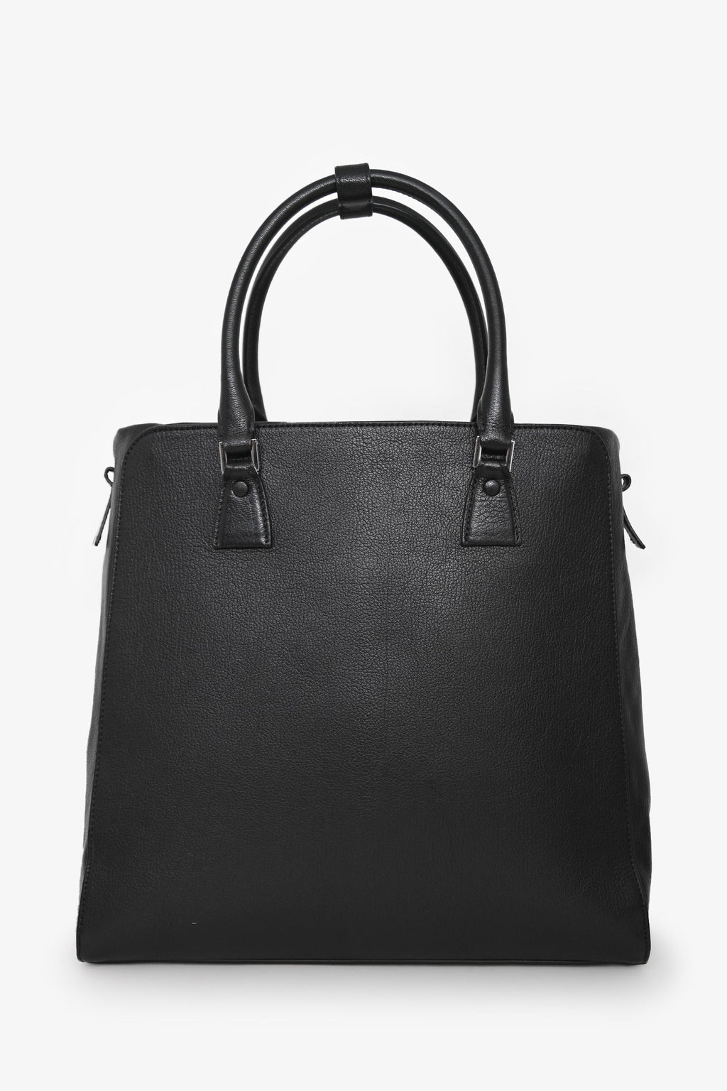 Maison Margiela Black Leather 5AC Verticle Tote
