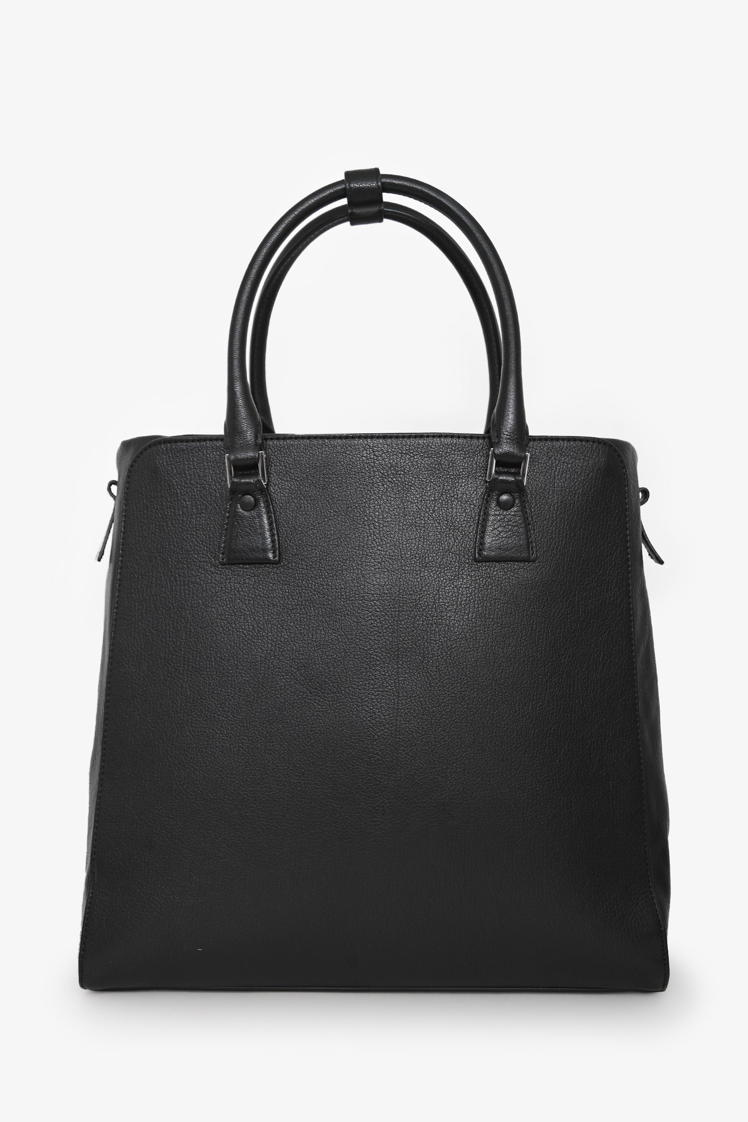 Maison Margiela Black Leather 5AC Verticle Tote