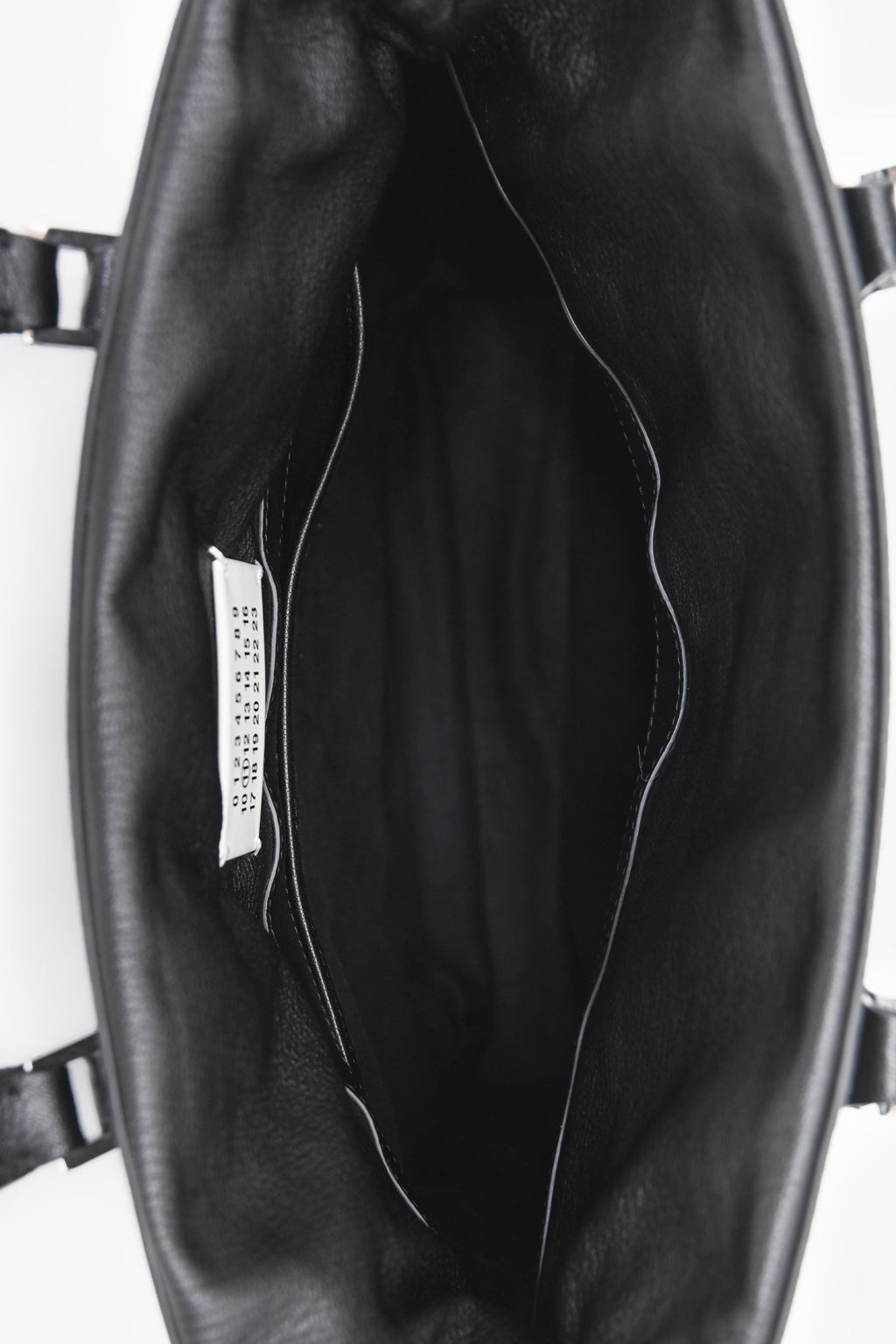 Maison Margiela Black Leather 5AC Verticle Tote