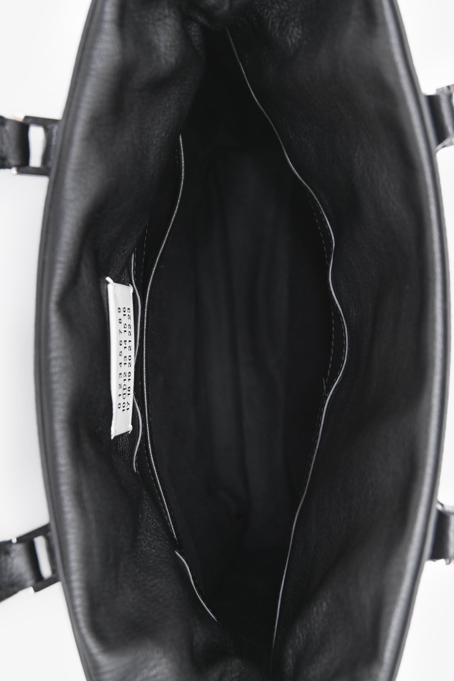Maison Margiela Black Leather 5AC Verticle Tote