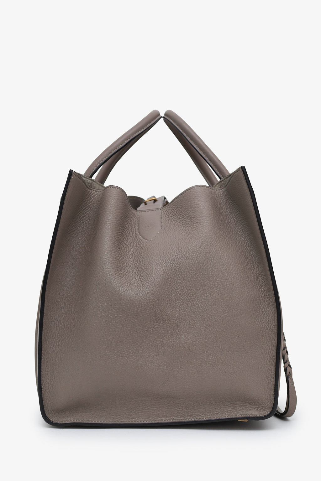 Celine Grey Grained Leather Phantom Luggage Handbag Bag
