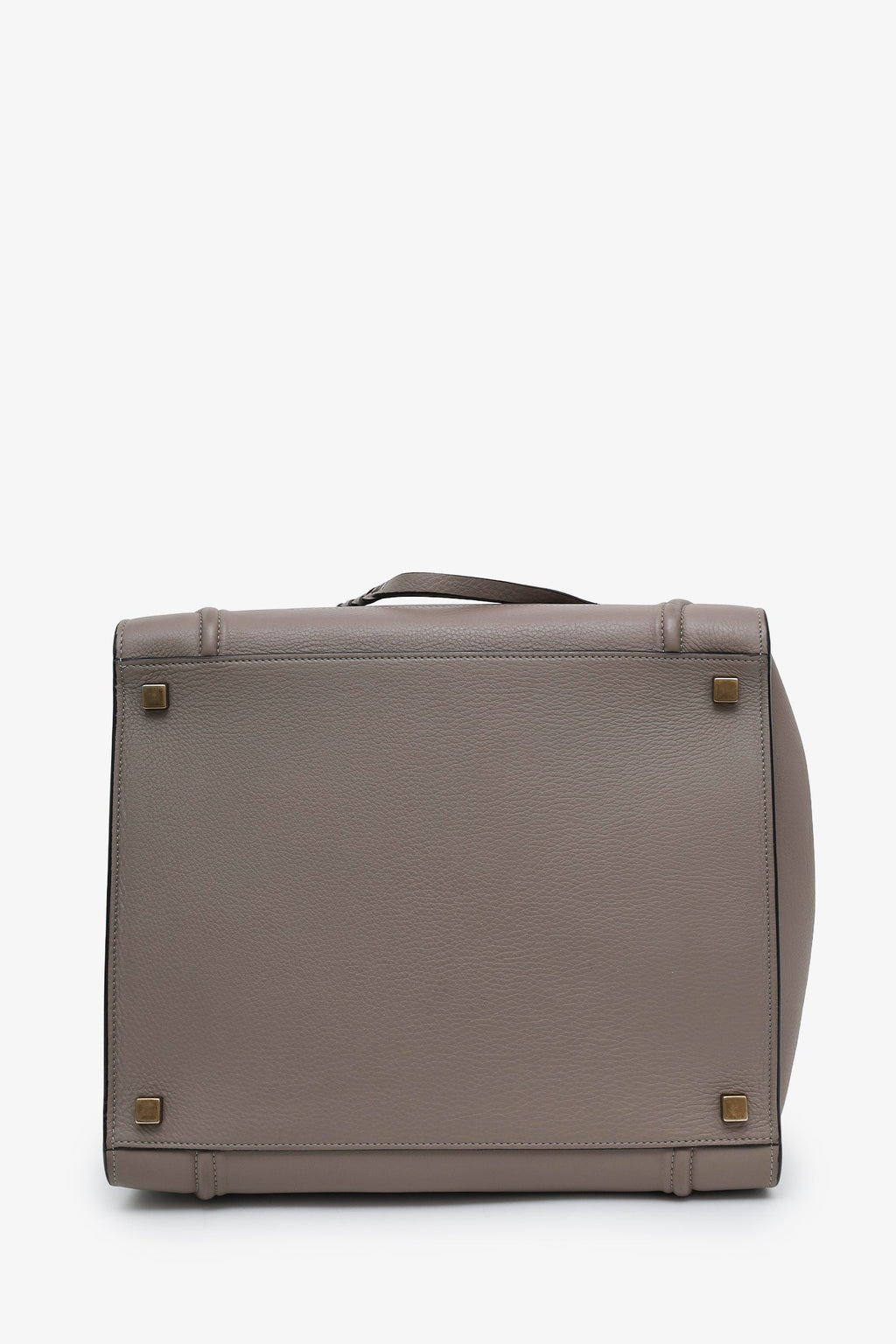 Celine Grey Grained Leather Phantom Luggage Handbag Bag