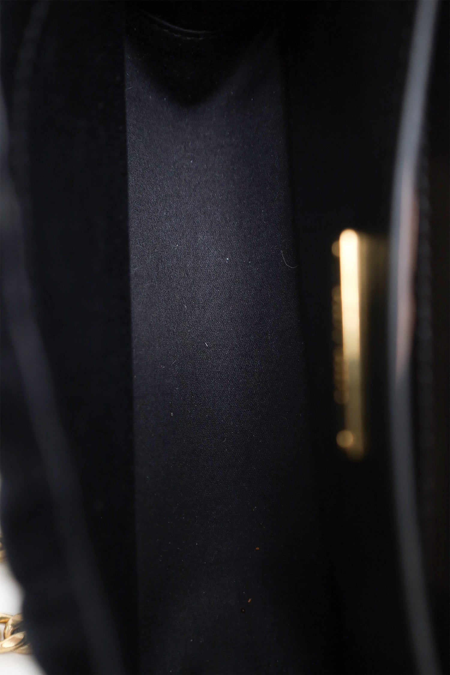 Miu Miu Black Velvet Crystal Buckle Flap Bag
