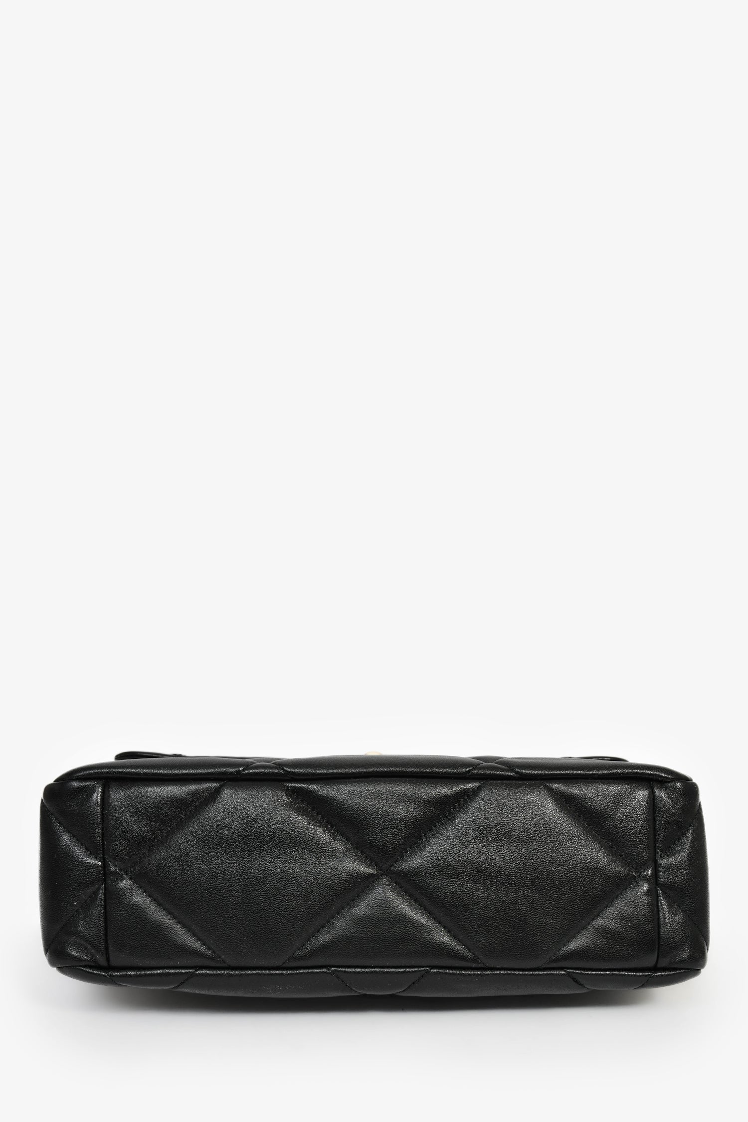 Chanel™ Black Leather Medium 19 Flap Bag