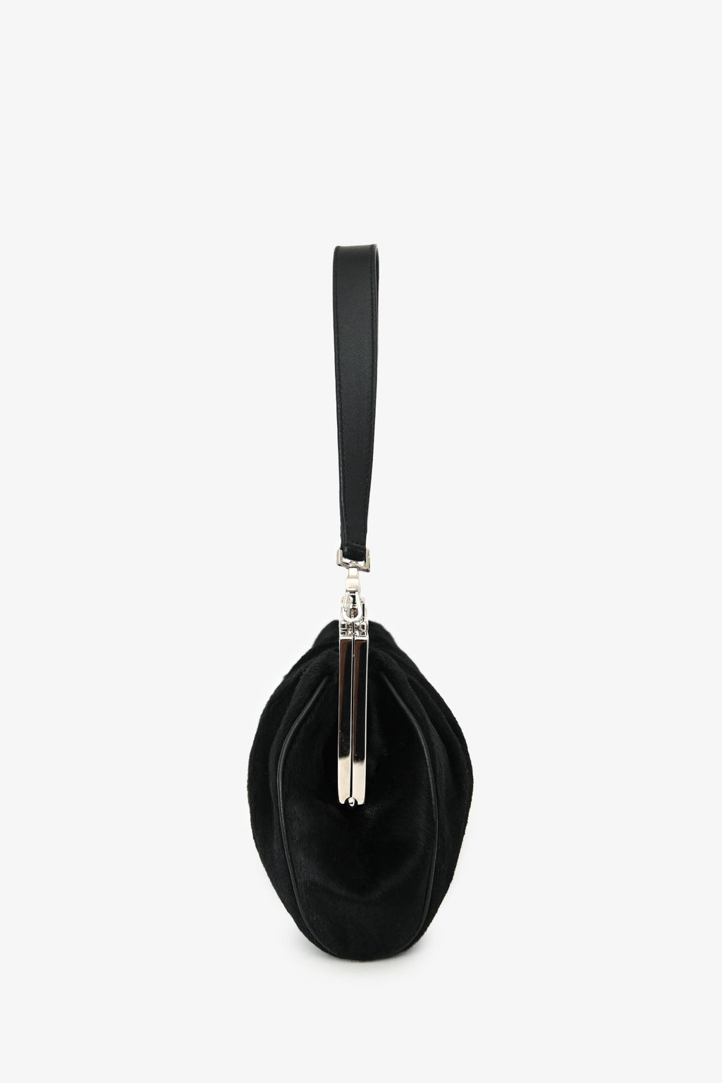 Cartier Black Pony Hair 'Panthere' Clutch With Strap