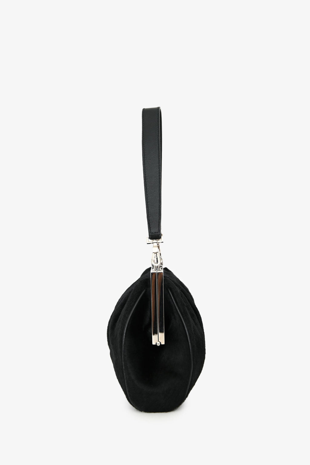 Cartier Black Pony Hair 'Panthere' Clutch With Strap