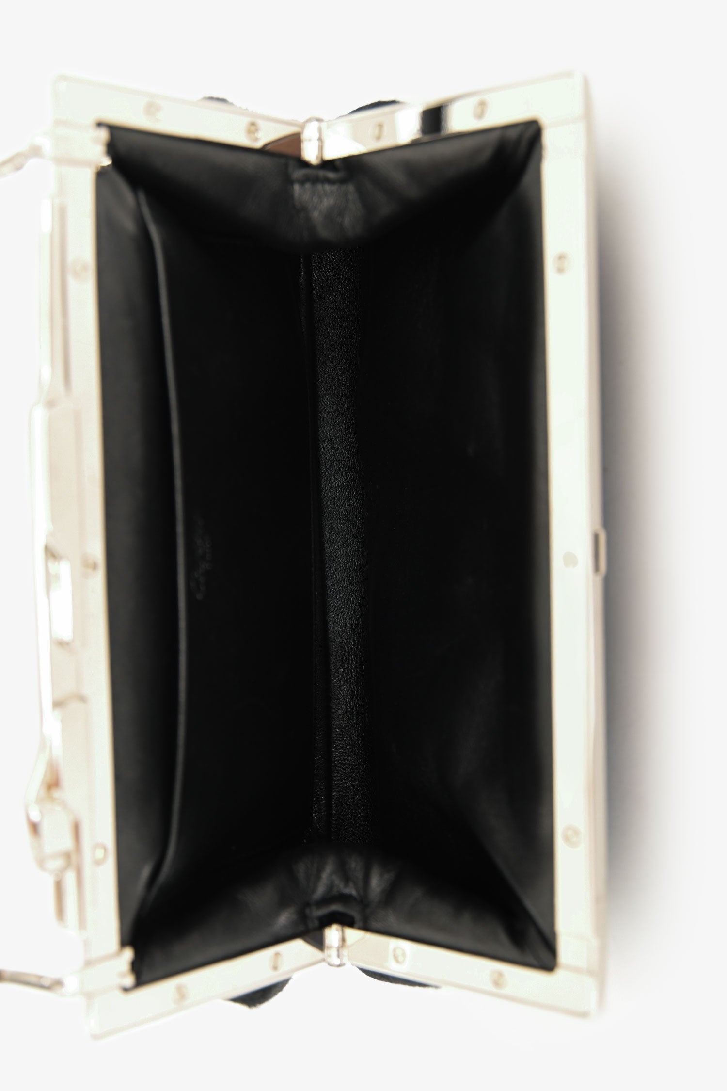 Cartier Black Pony Hair 'Panthere' Clutch With Strap