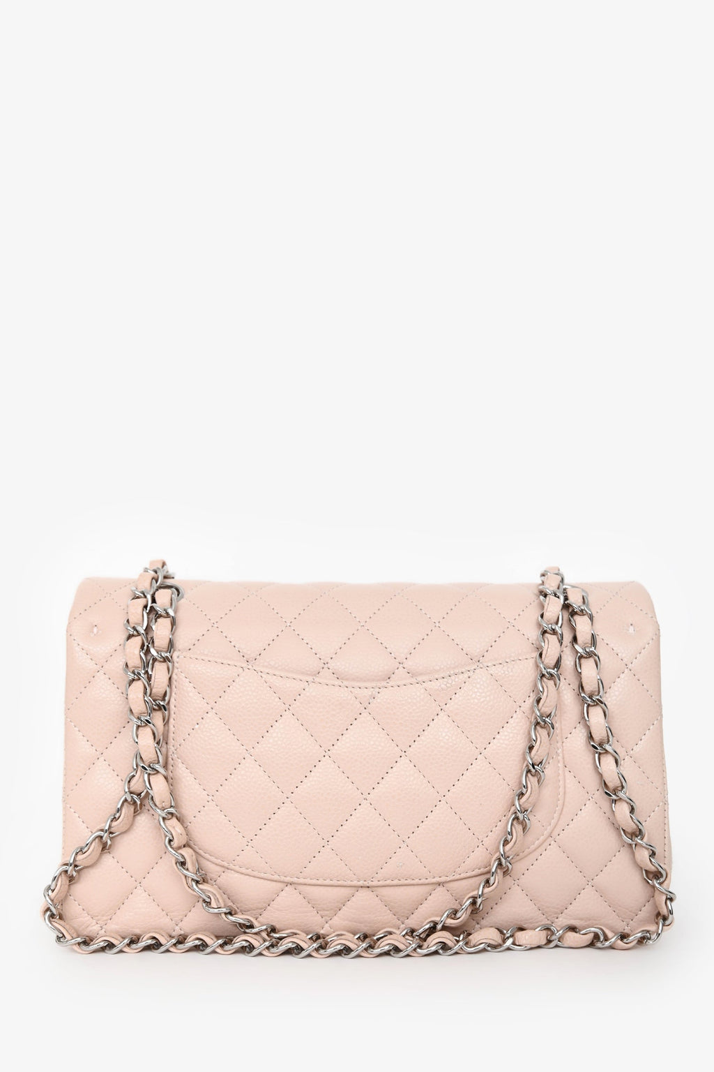 Chanel™ 2014 Light Pink Caviar Leather Medium Classic Double Flap