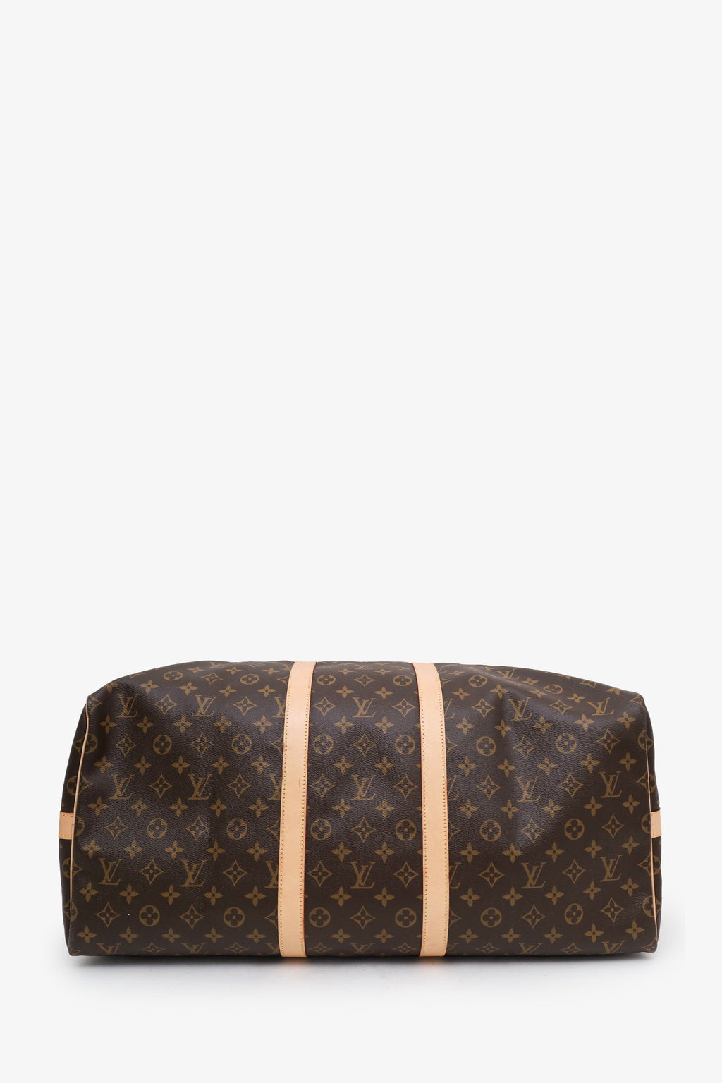 Louis Vuitton Monogram Canvas/Leather Keepall Microchip Bandoulière 55 With Strap