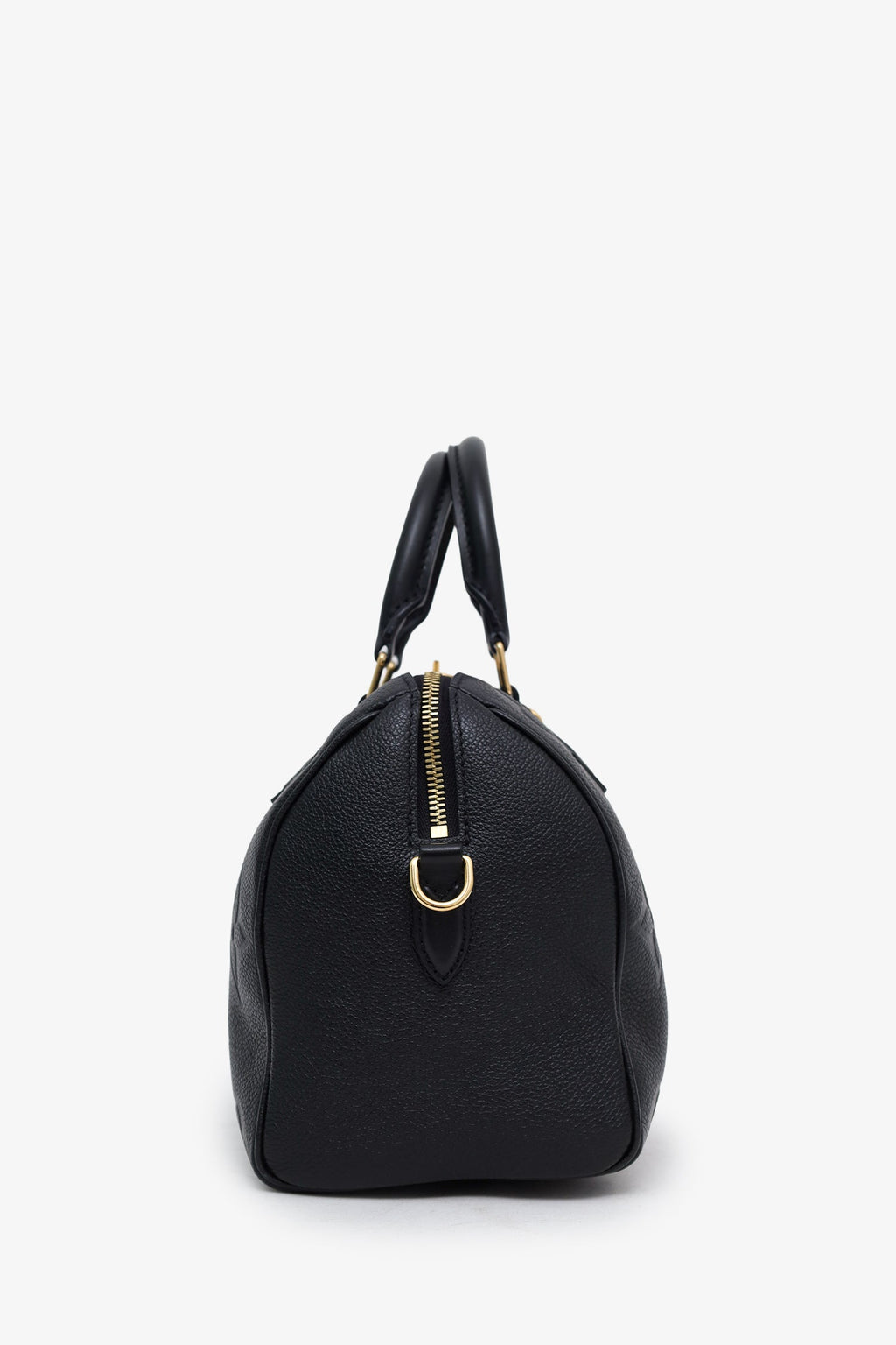Louis Vuitton Black Monogram Giant Empreinte Leather Speedy 25 NM Bandouliere Bag With Strap