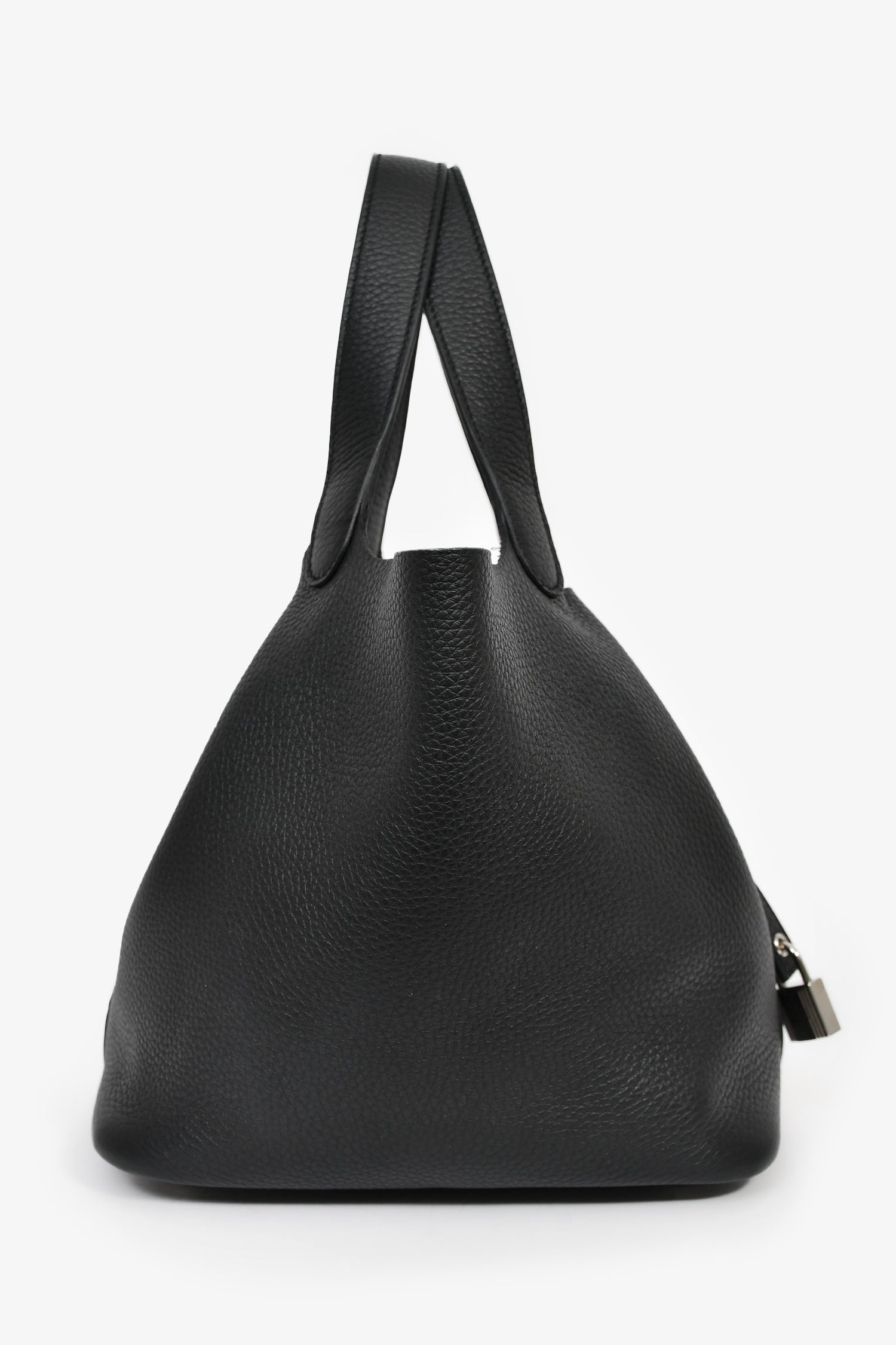 Hermès 2024 Black Clemence Leather Picotin 22