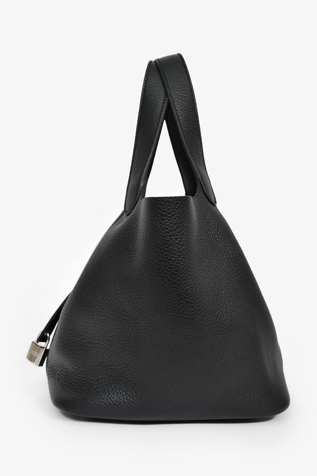 Hermès 2024 Black Clemence Leather Picotin 22