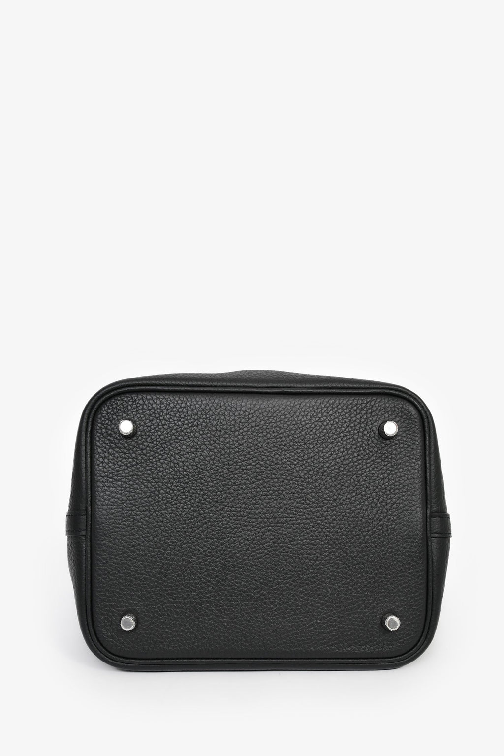 Hermès 2024 Black Clemence Leather Picotin 22