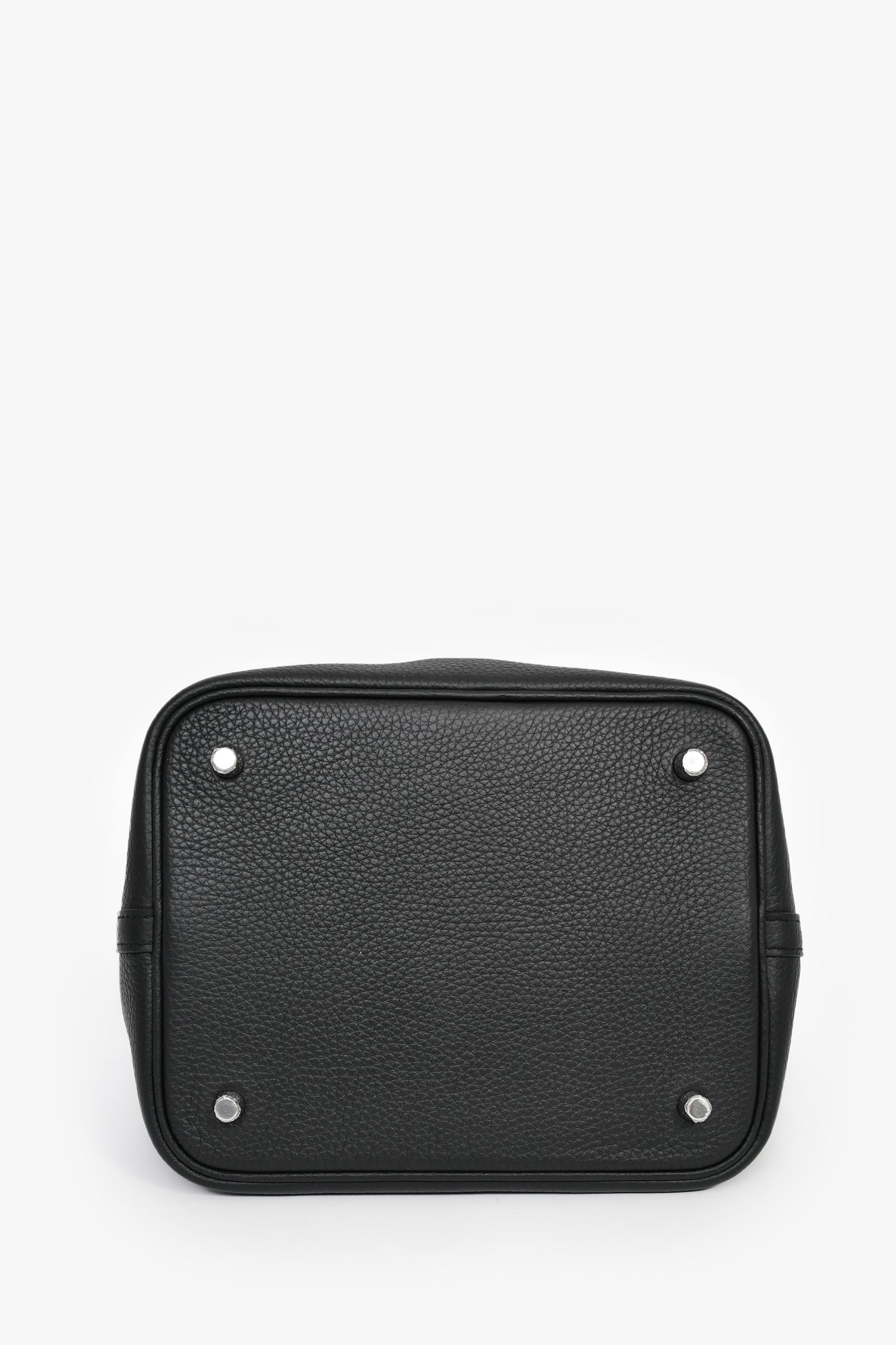 Hermès 2024 Black Clemence Leather Picotin 22