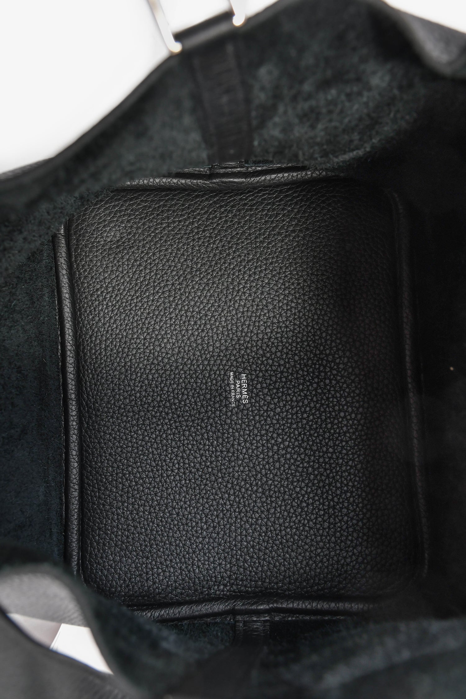 Hermès 2024 Black Clemence Leather Picotin 22