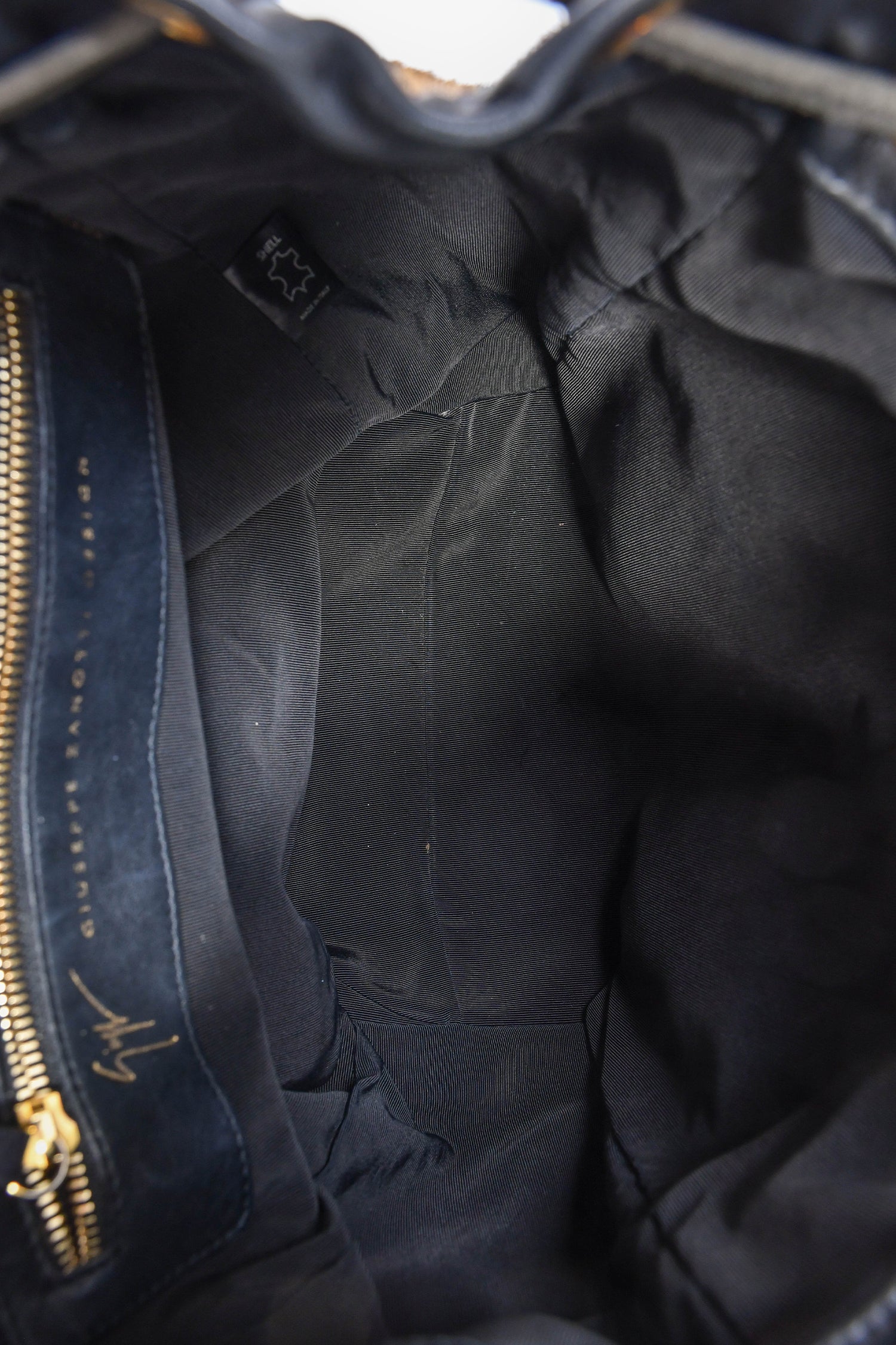 Giuseppe Zanotti Metallic Gold Double Pocket Backpack