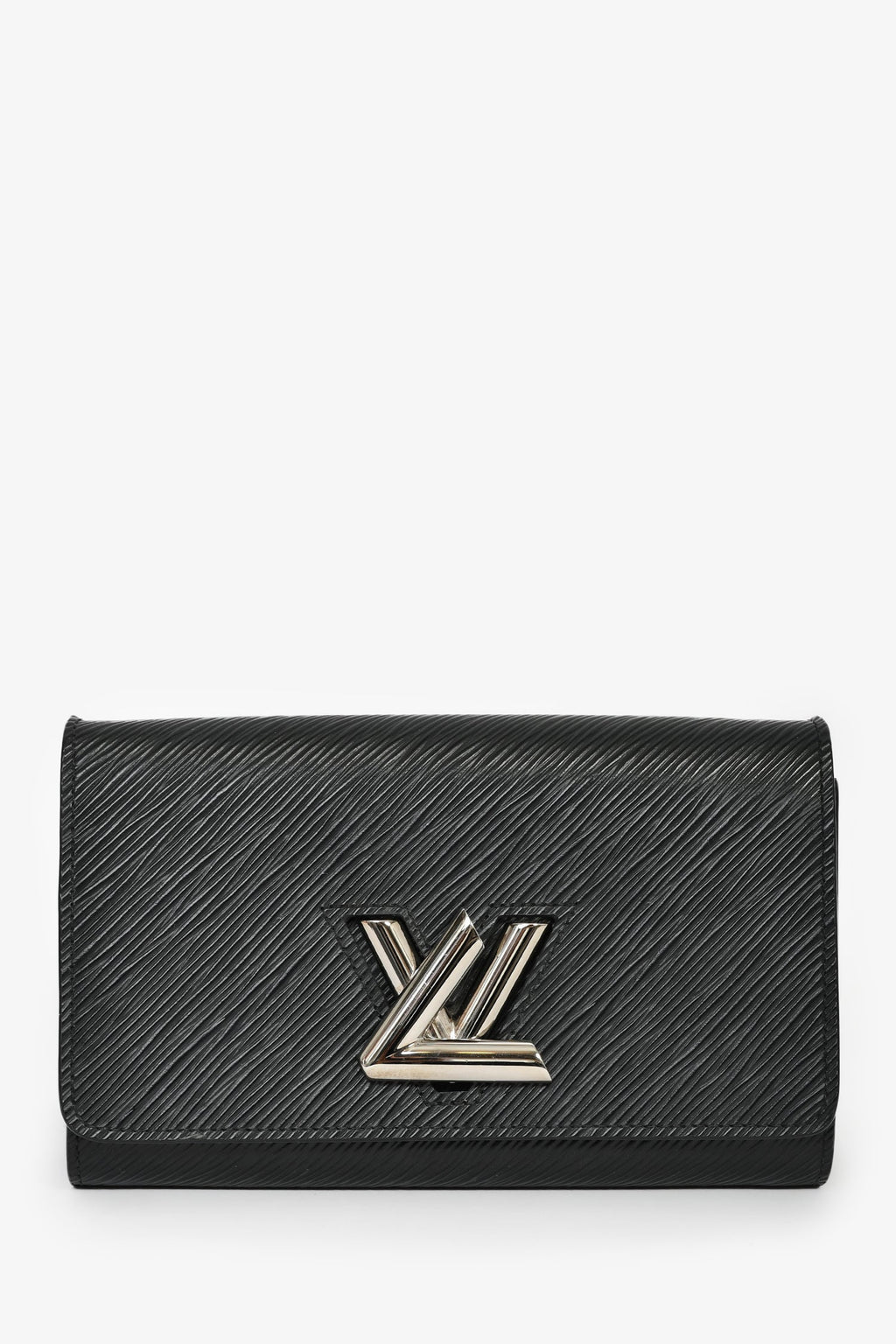 Louis Vuitton Black Epi Leather Twist Wallet On Chain