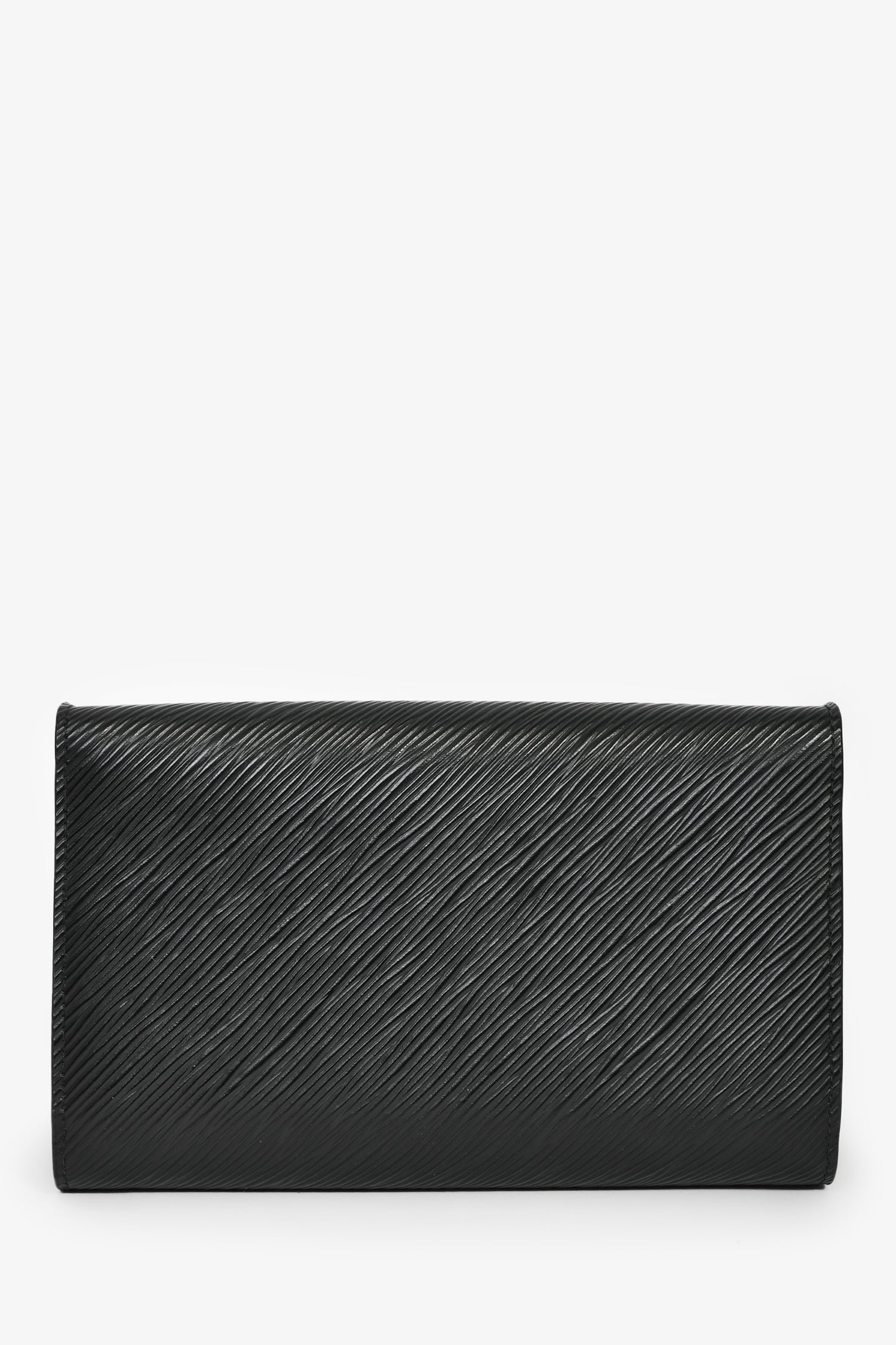 Louis Vuitton Black Epi Leather Twist Wallet On Chain