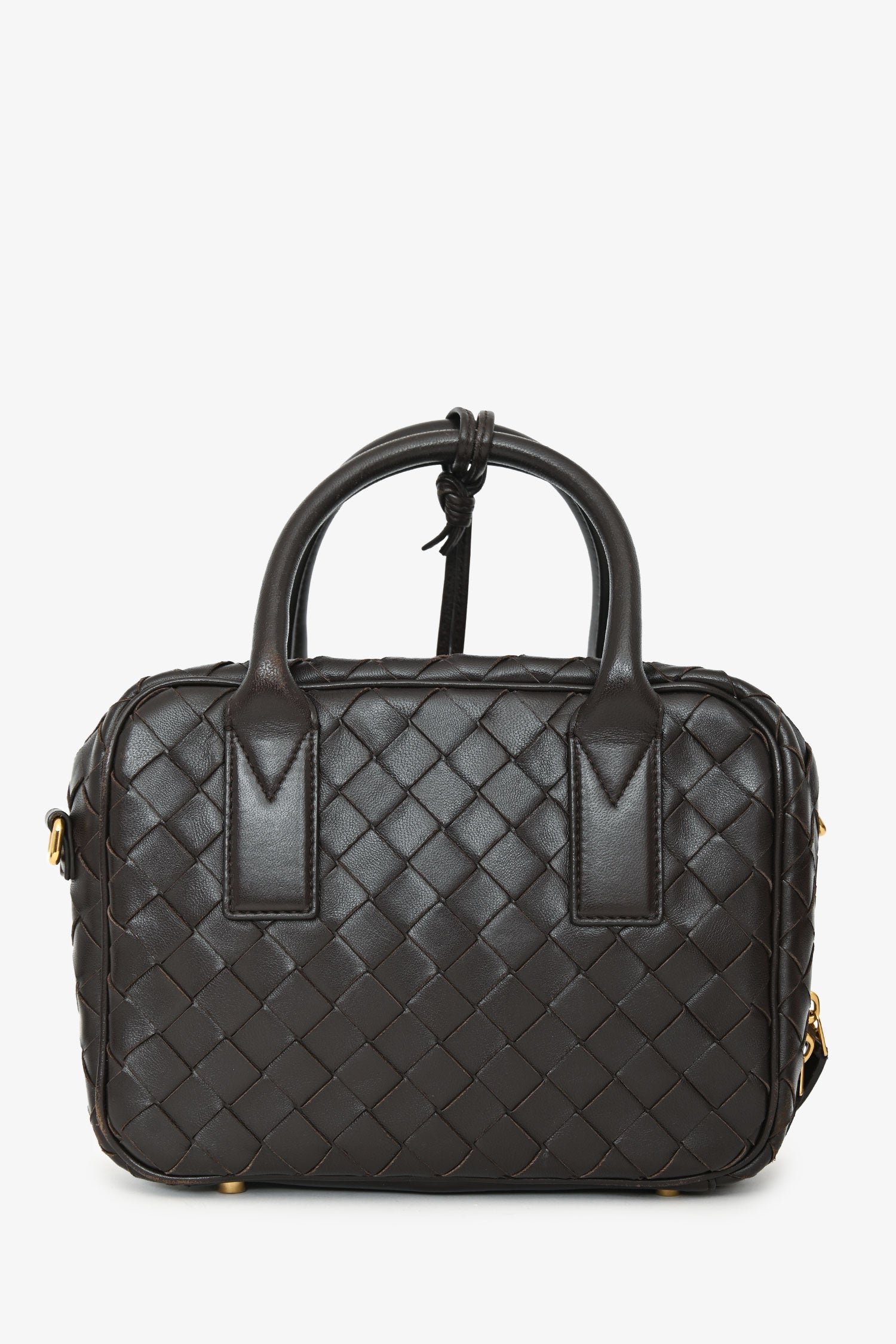 Bottega Veneta Brown Intrecciato Leather Getaway Crossbody Bag