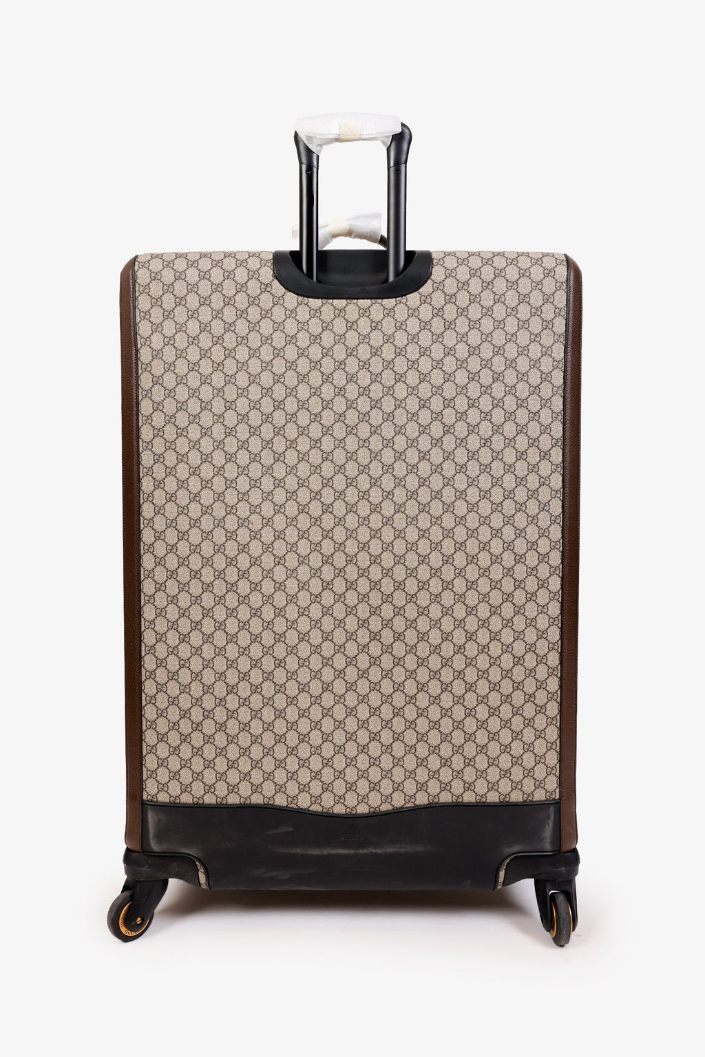Gucci GG Supreme Monogram Textured Dollar Calfskin Web Large Savoy Trolley Suitcase