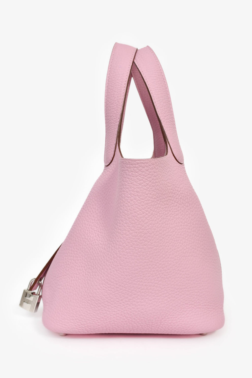 Hermès Mauve Sylvestre Clemence Leather Picotin Lock 18