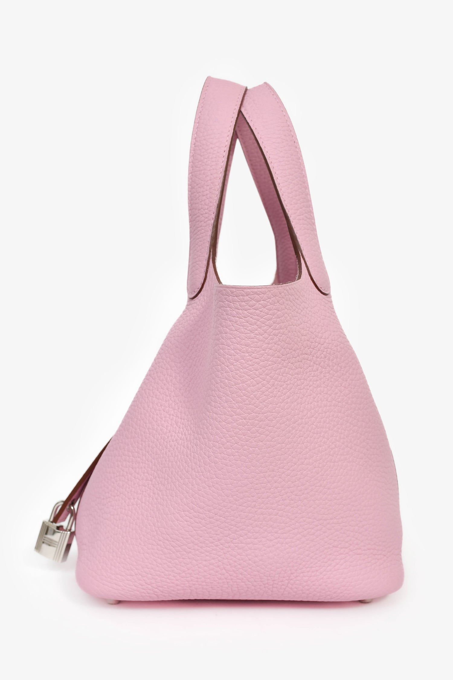Hermès Mauve Sylvestre Clemence Leather Picotin Lock 18