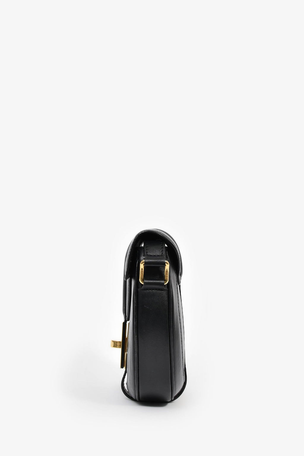 Celine Black Leather 'Besace' Crossbody Bag