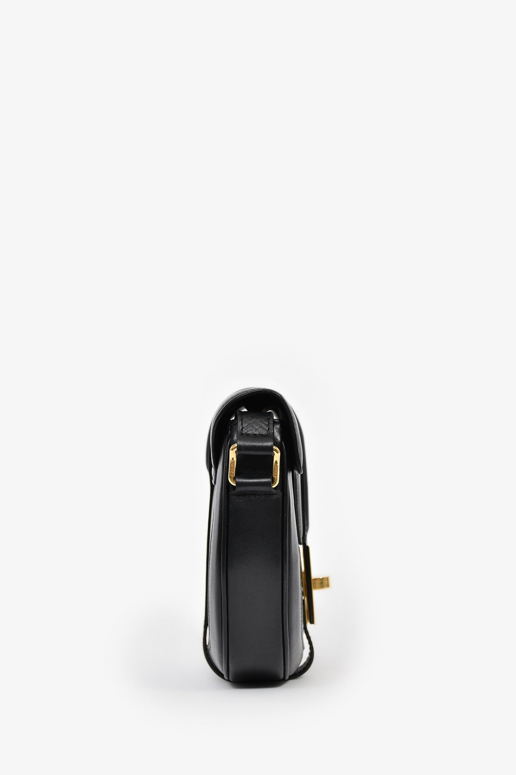 Celine Black Leather 'Besace' Crossbody Bag