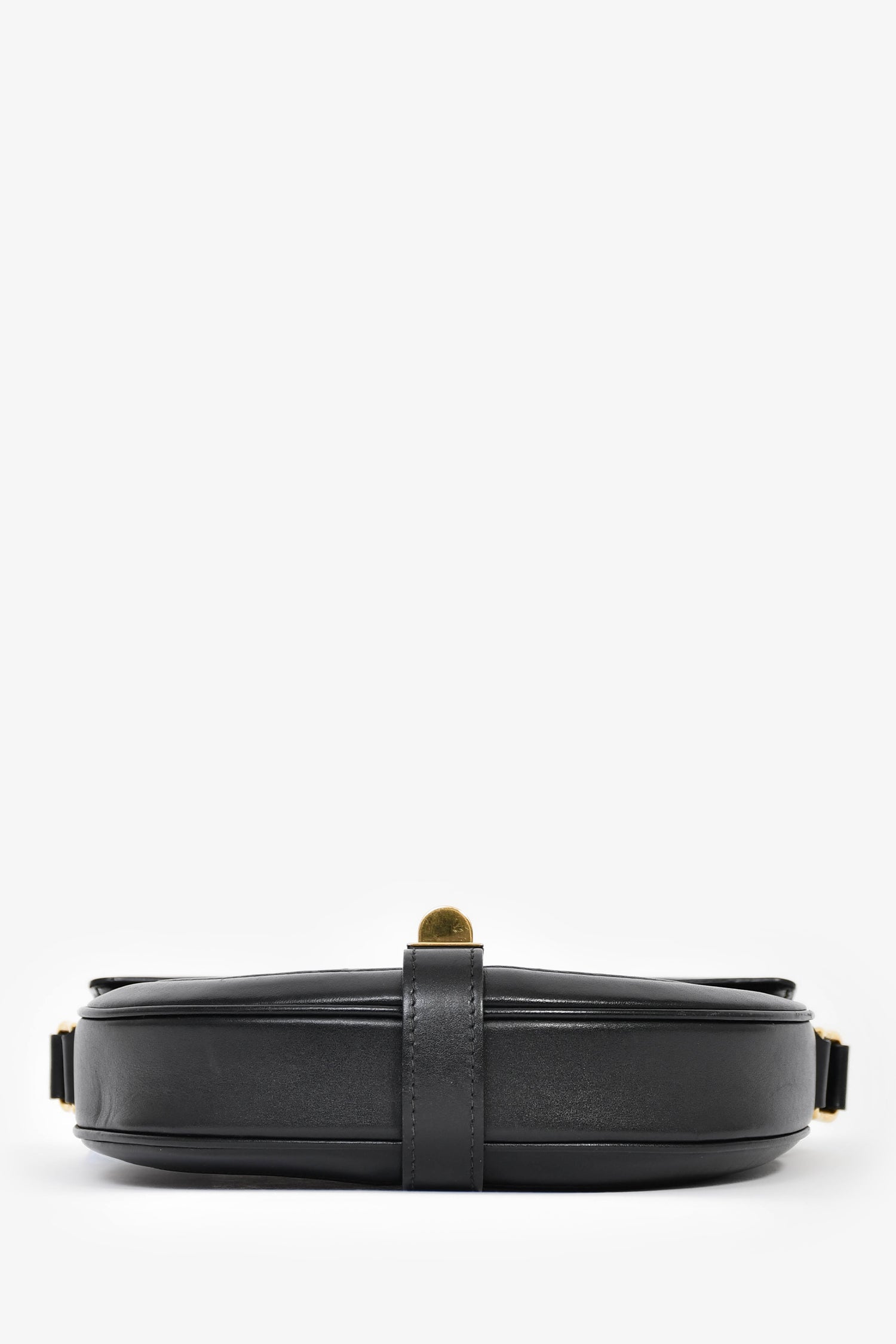 Celine Black Leather 'Besace' Crossbody Bag
