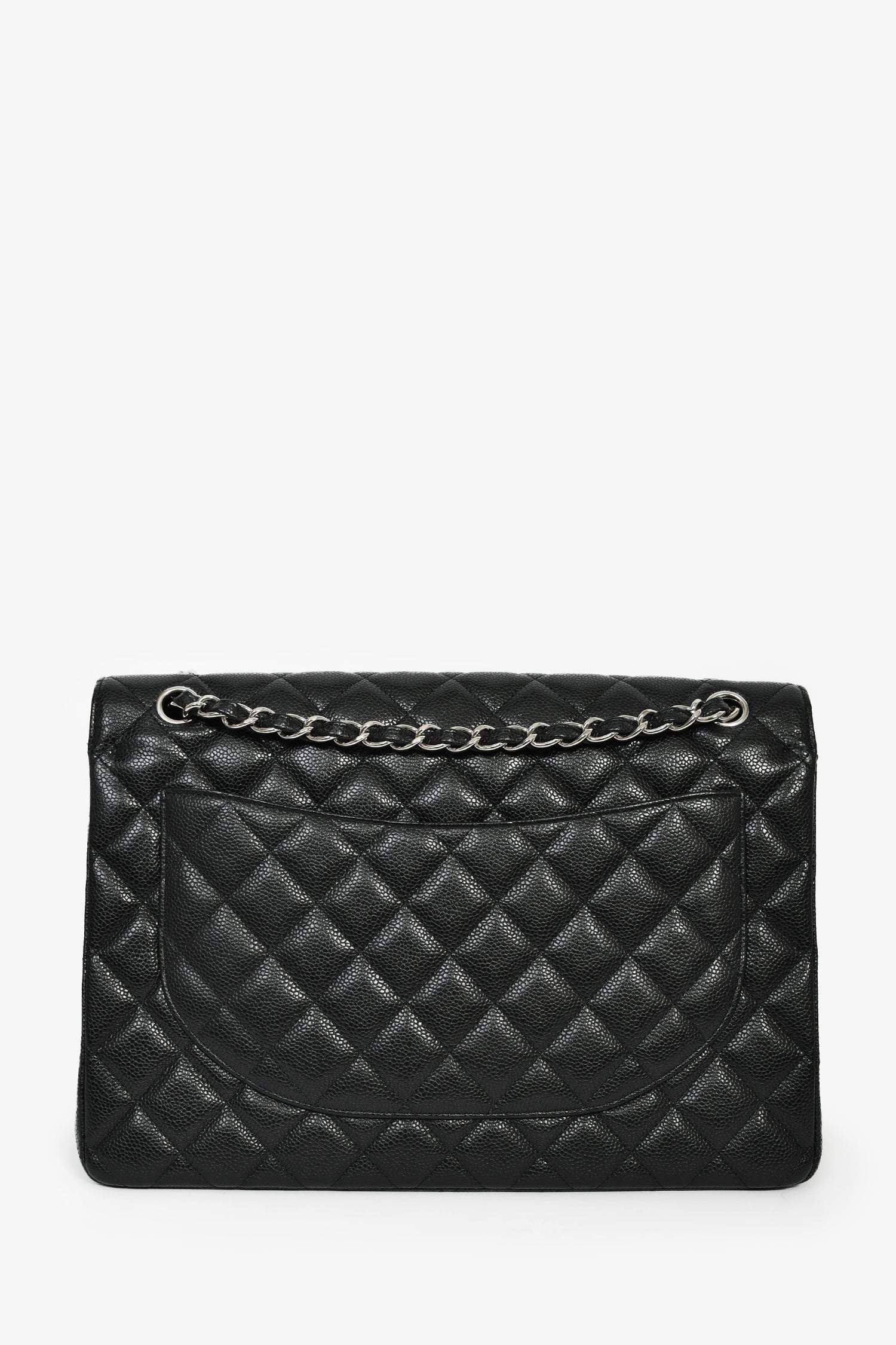 Chanel™ 2010/11 Black Caviar Leather Maxi Double Flap