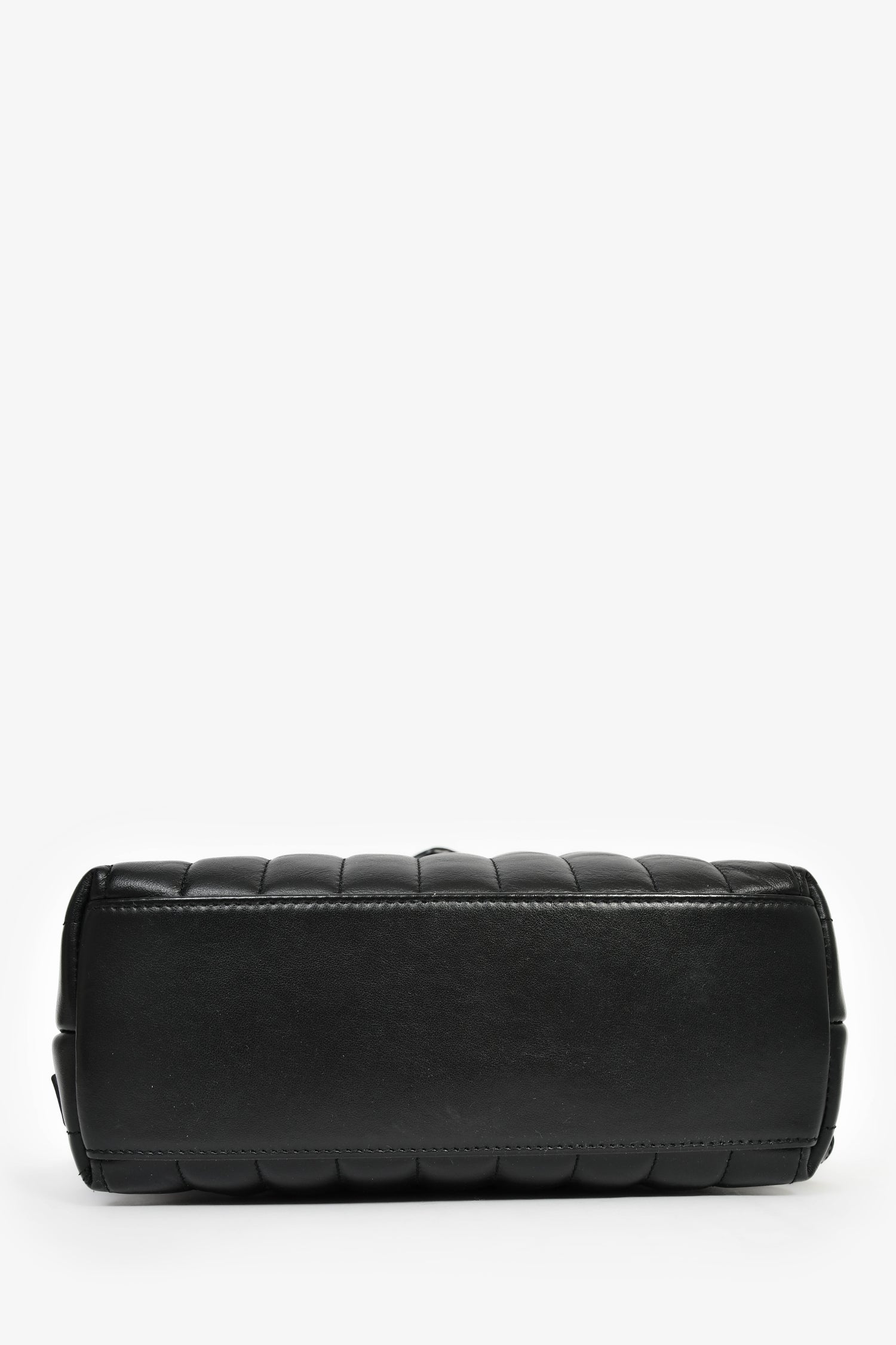 Saint Laurent 2017 Black Chevron Leather Loulou Backpack