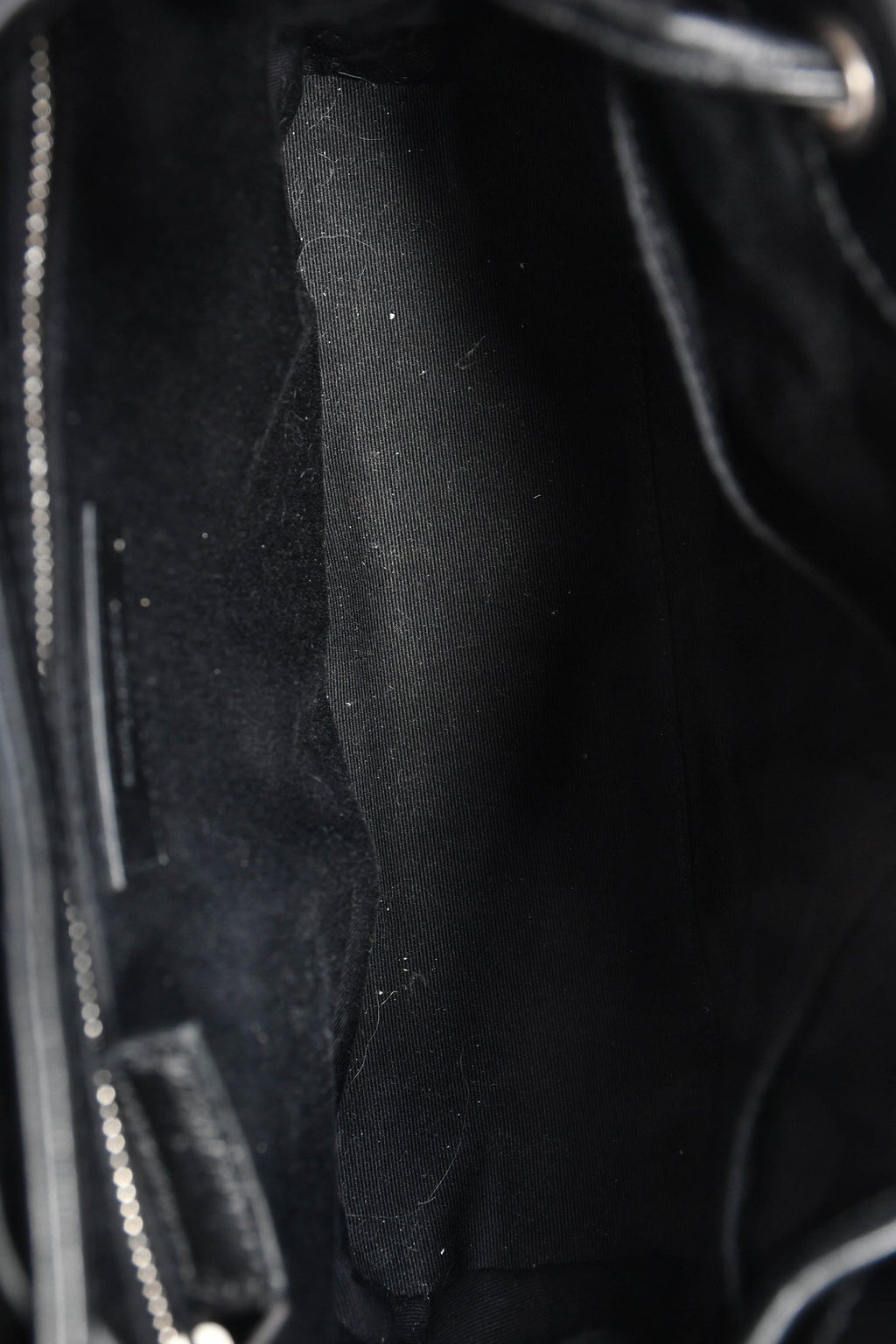 Saint Laurent 2017 Black Chevron Leather Loulou Backpack