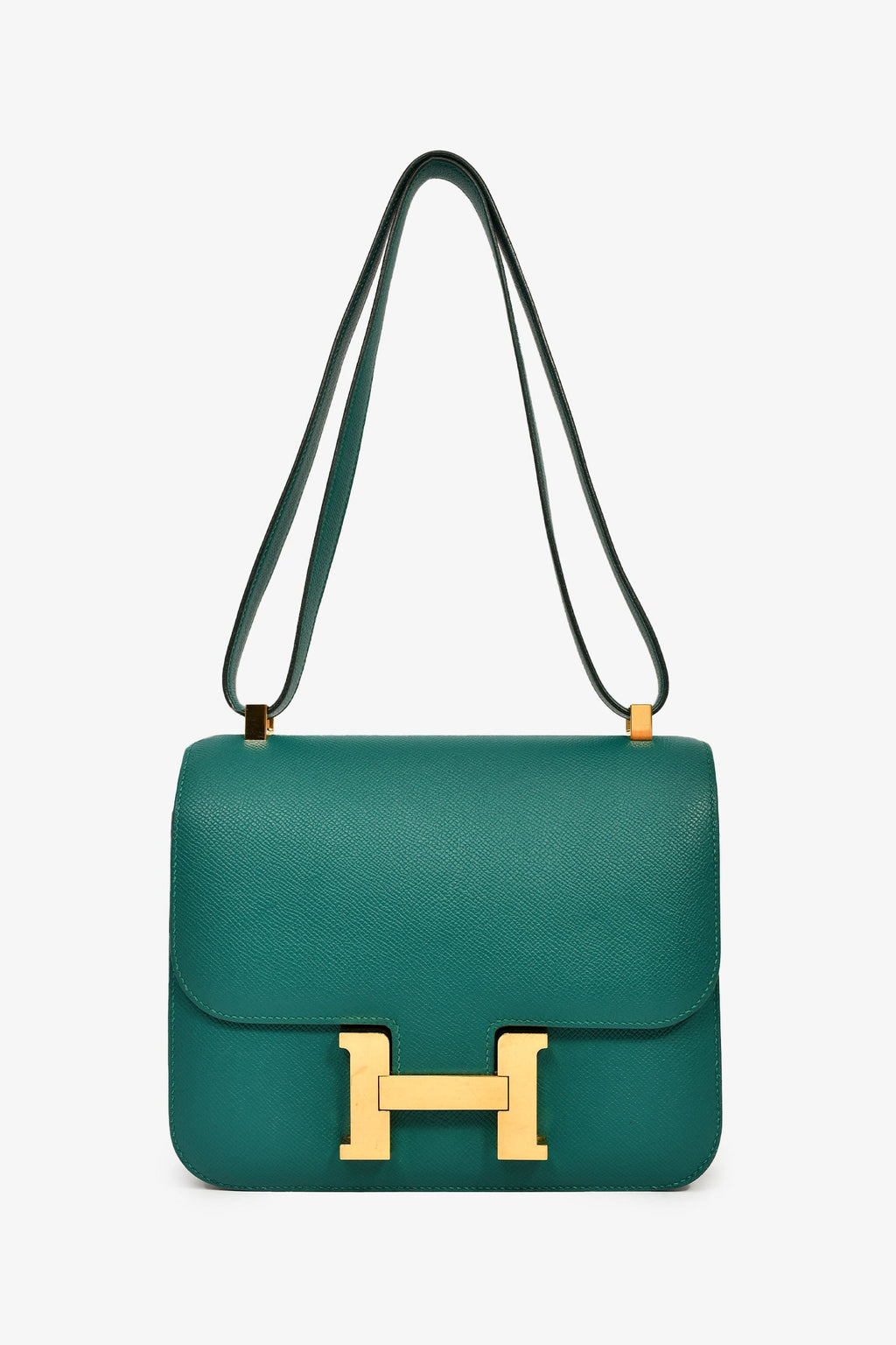 Hermès 2017 Green Epsom Leather Constance 24