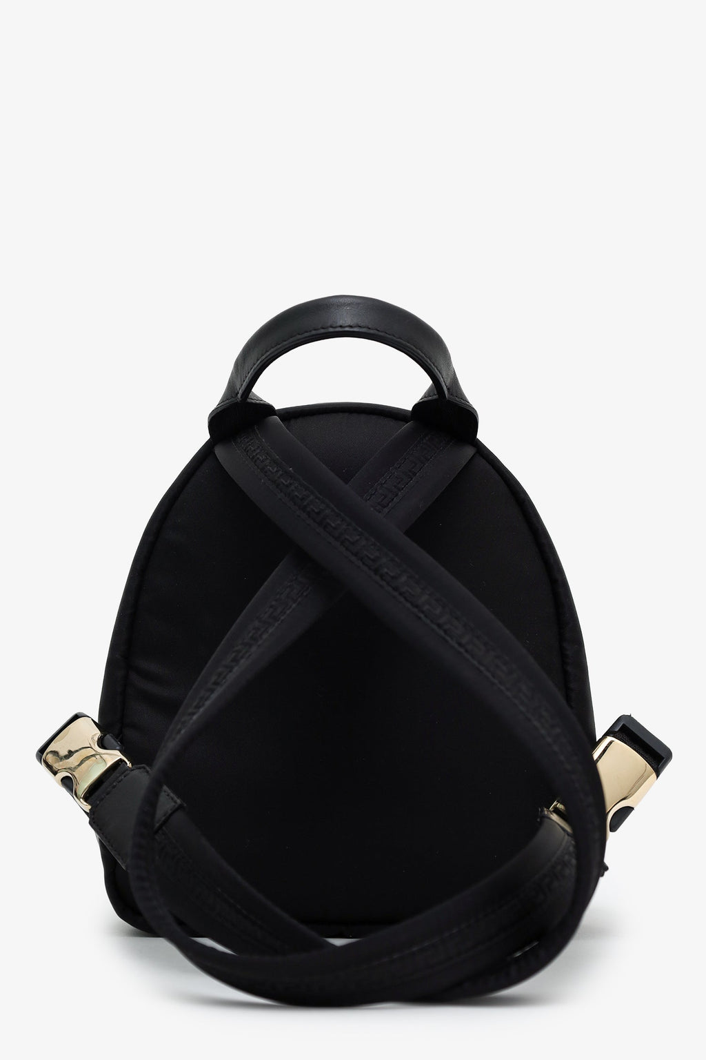 Versace Black Nylon Medusa Mini Backpack