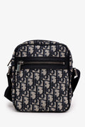 Christian Dior Blue Oblique Messenger Pouch Crossbody