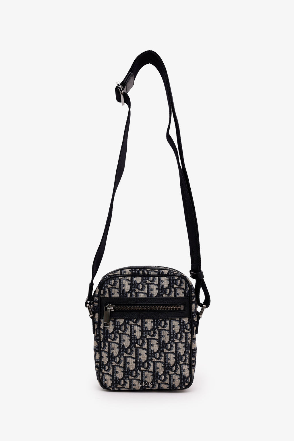 Christian Dior Blue Oblique Messenger Pouch Crossbody