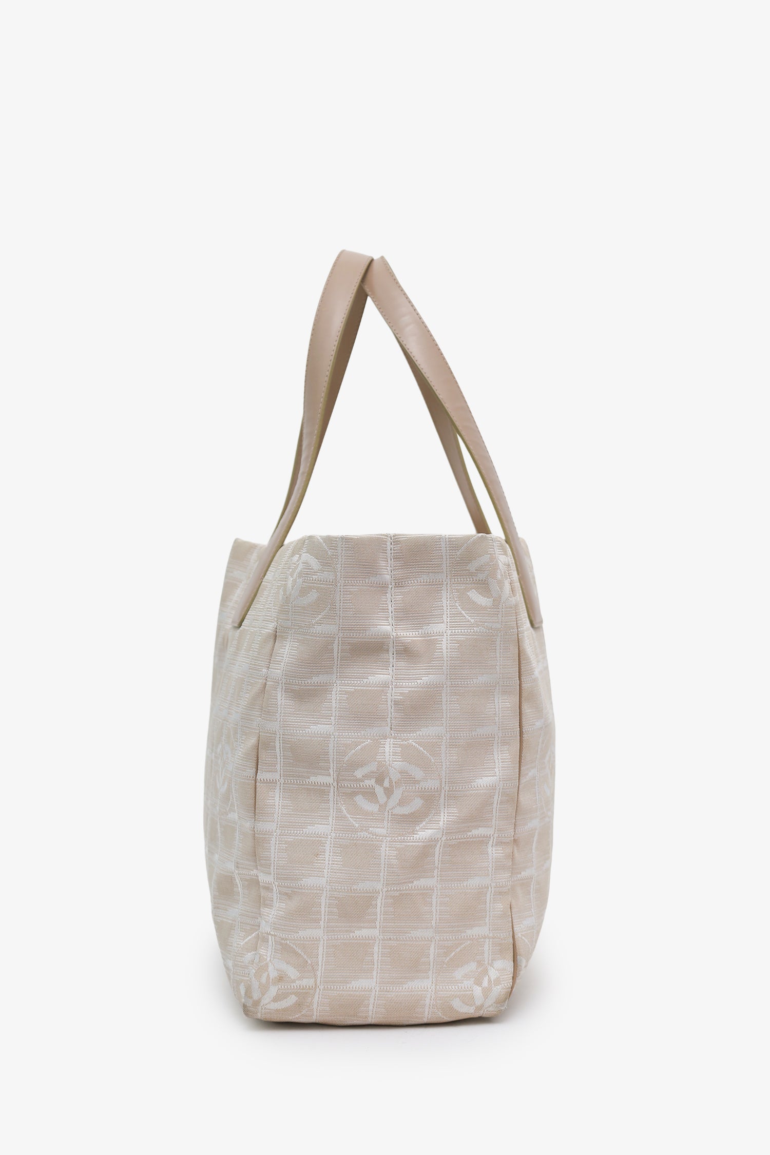 Chanel™ 2005-06 Pink Canvas Travel Ligne CC Logo Tote