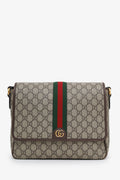 Gucci Beige GG Supreme Ophidia Messenger Bag