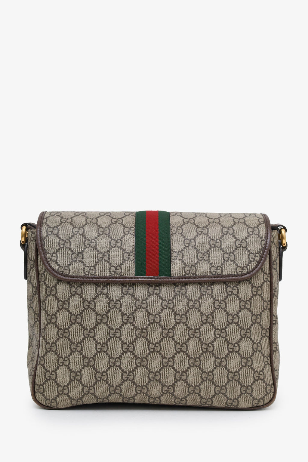 Gucci Beige GG Supreme Ophidia Messenger Bag