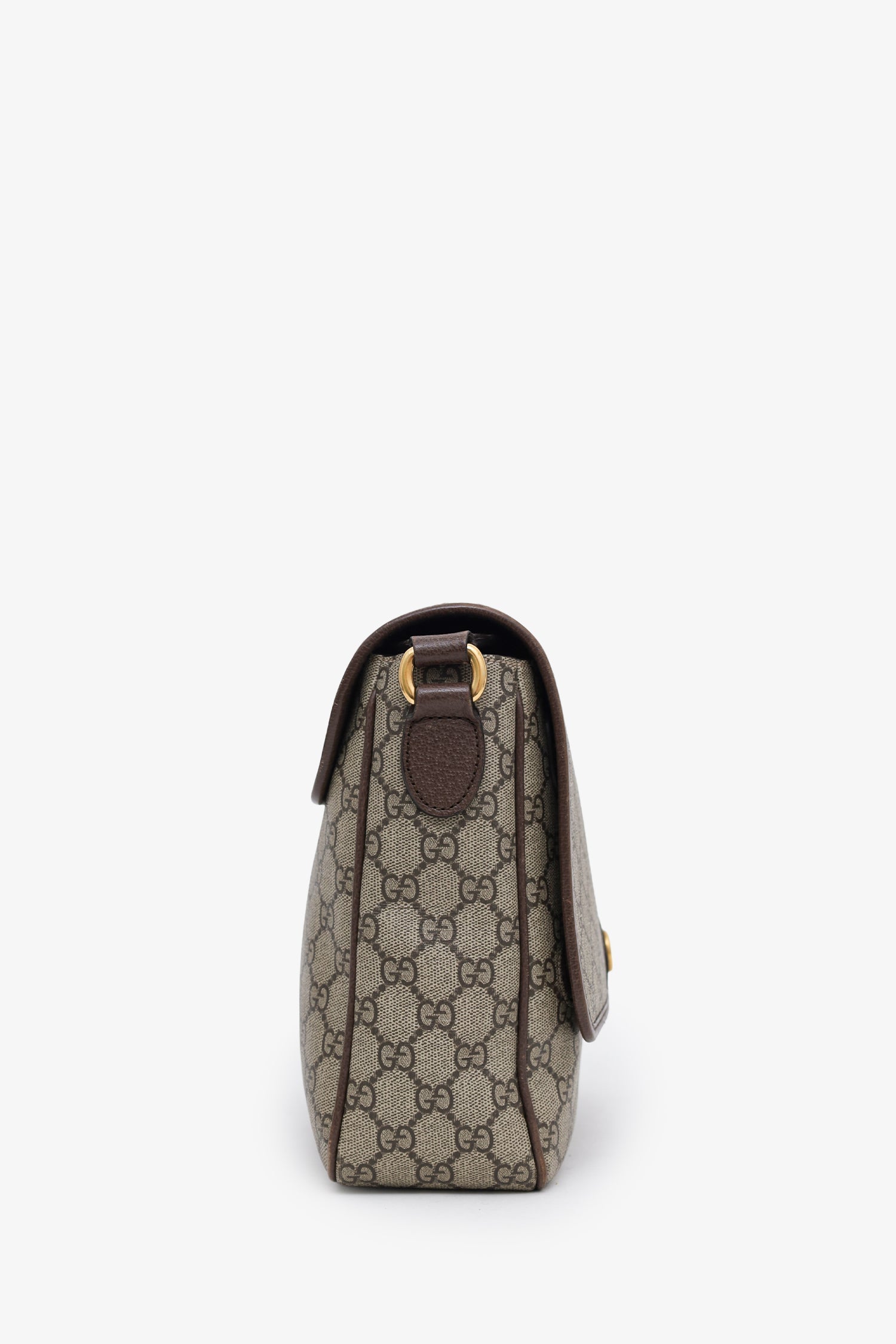 Gucci Beige GG Supreme Ophidia Messenger Bag