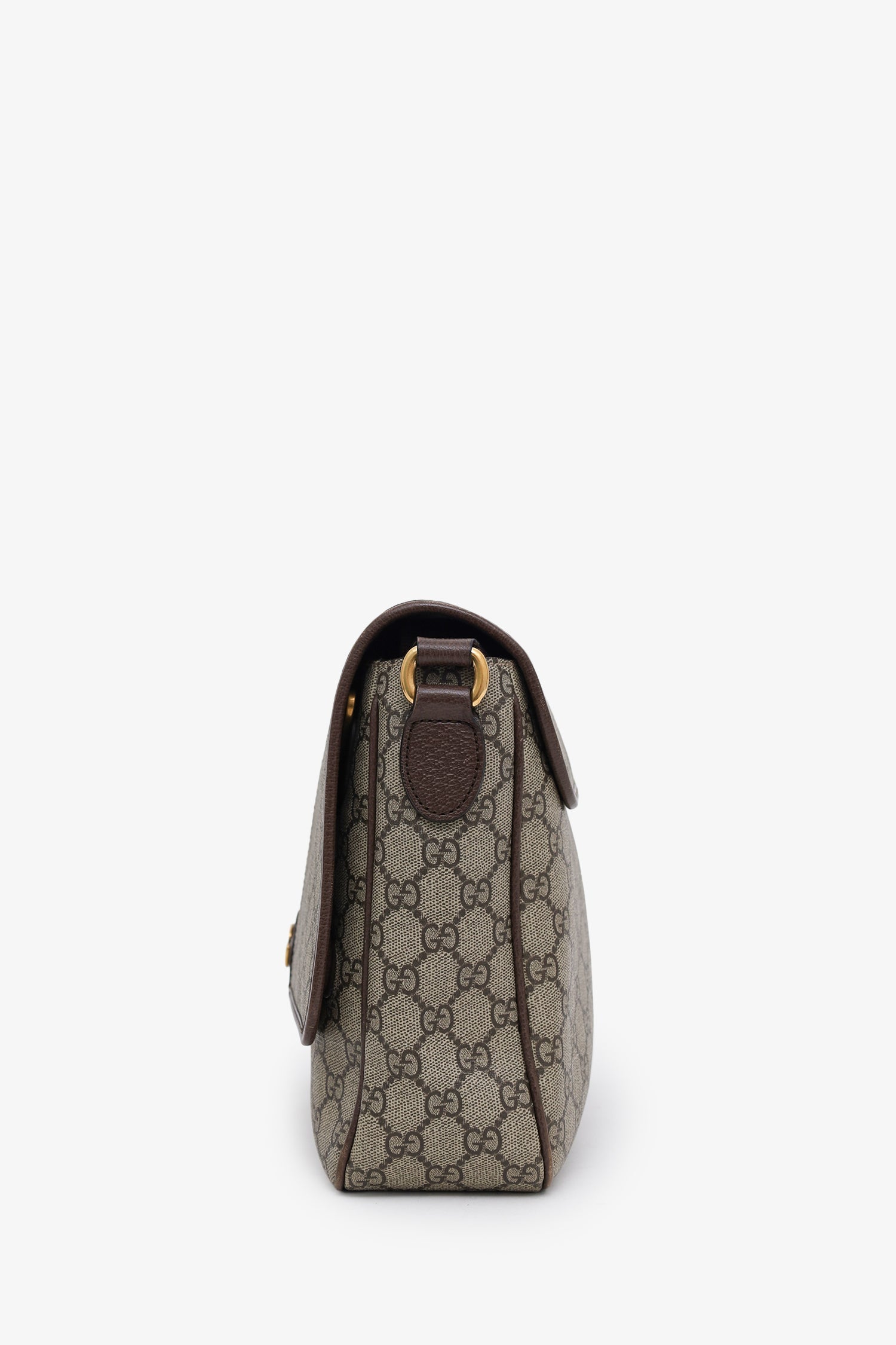Gucci Beige GG Supreme Ophidia Messenger Bag