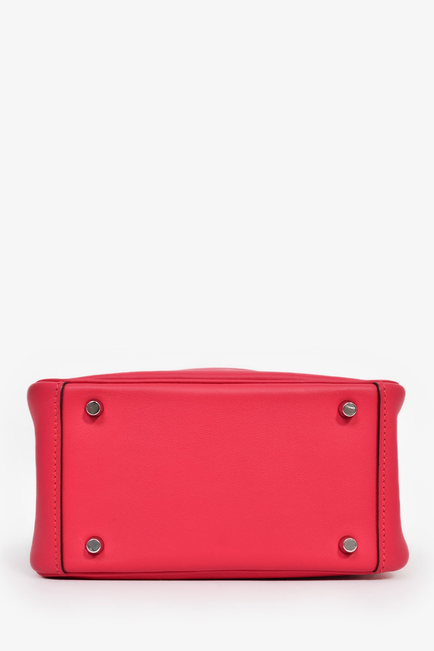 Hermès 2022 Framboise Swift/Alligator Touch Mini Lindy