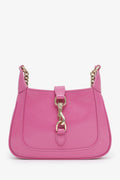 Gucci Pink Crinkled Patent Leather Mini Jackie Notte Bag