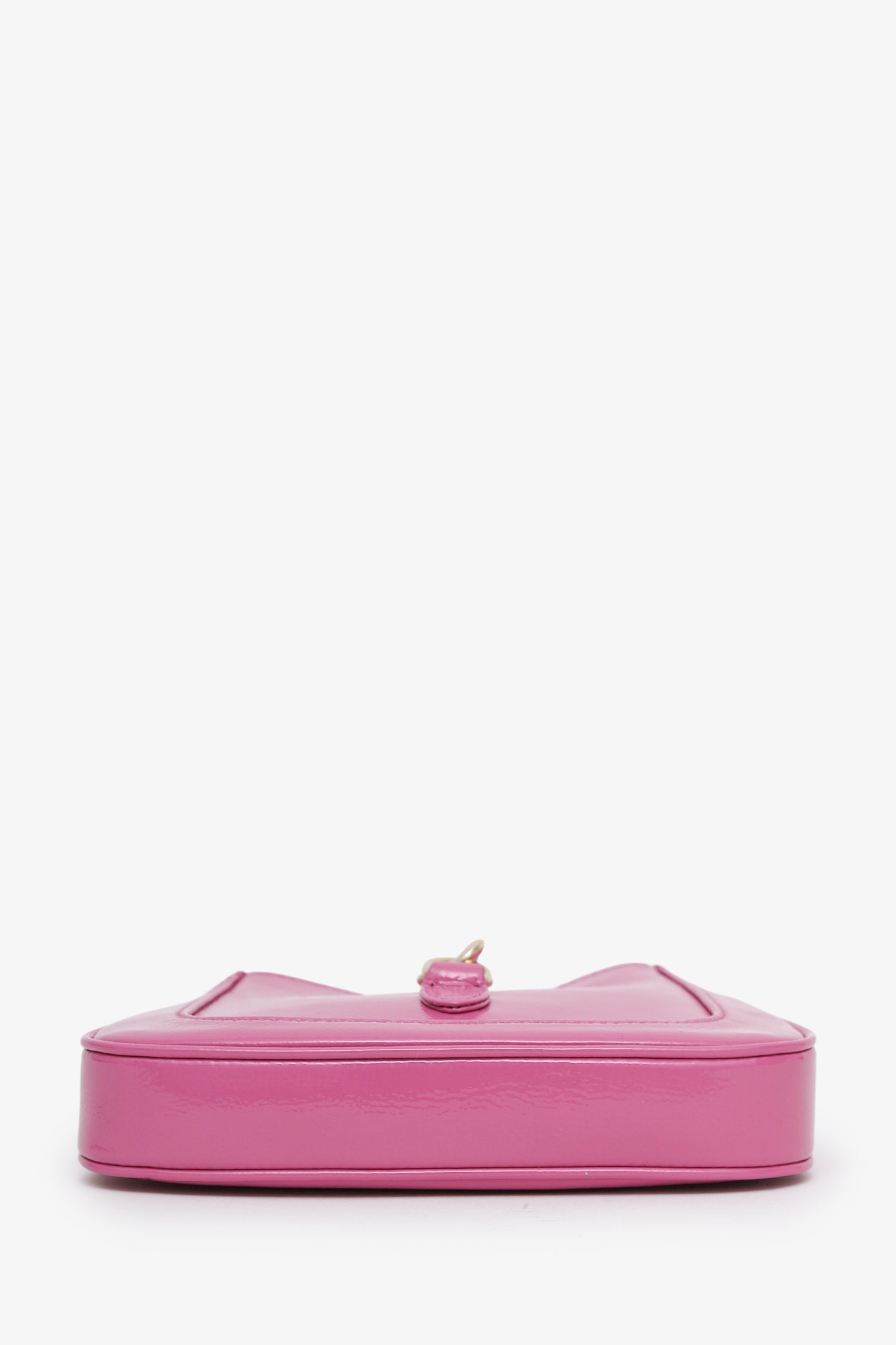 Gucci Pink Crinkled Patent Leather Mini Jackie Notte Bag