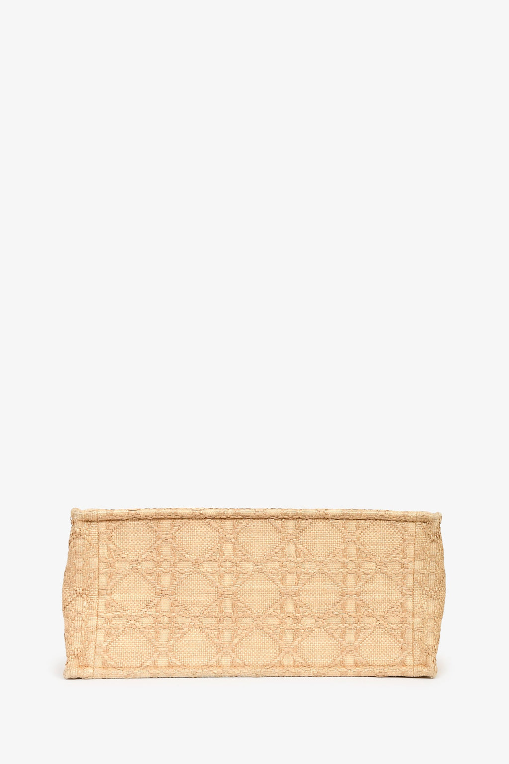 Christian Dior 2023 Beige Raffia Medium Dior Book Tote